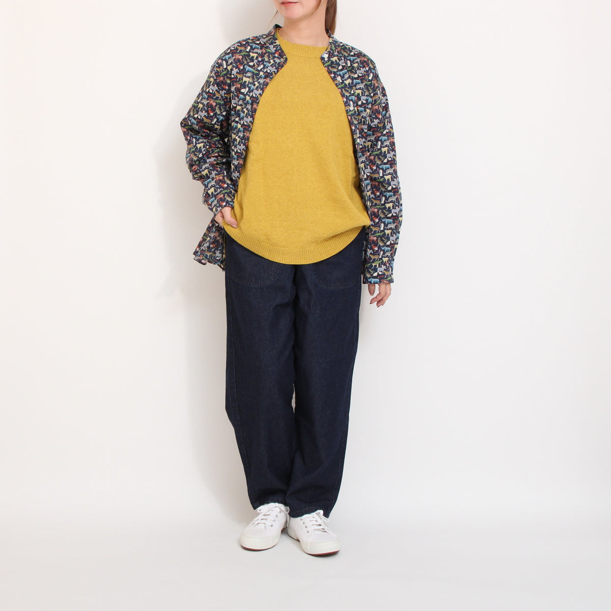 LIBERTYスタンドカラーオーバーシャツ
