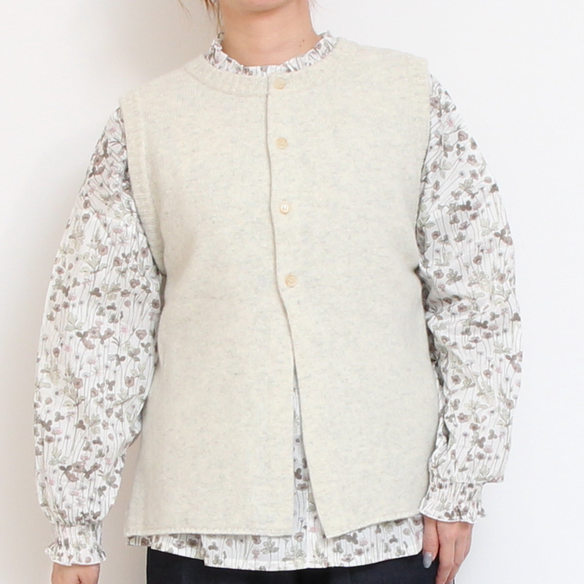 【20%OFF】【BEIGEのみ ラスト1点】NARUタスマニアラムベスト25