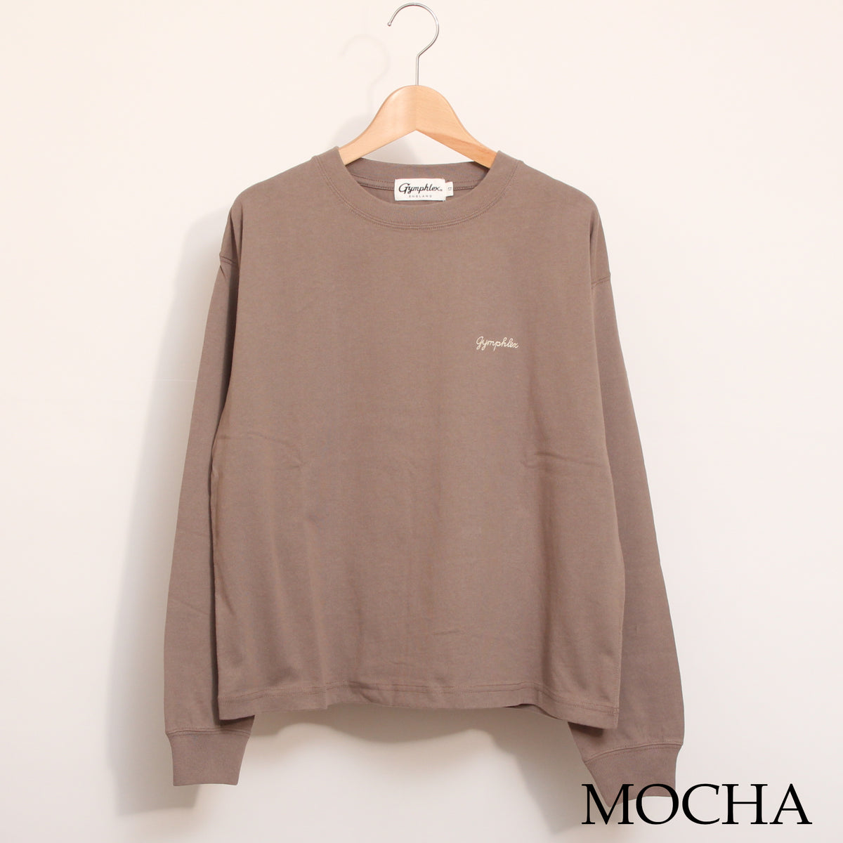 【残り僅か】GYMPHLEX長袖チェーンステッチTシャツ25