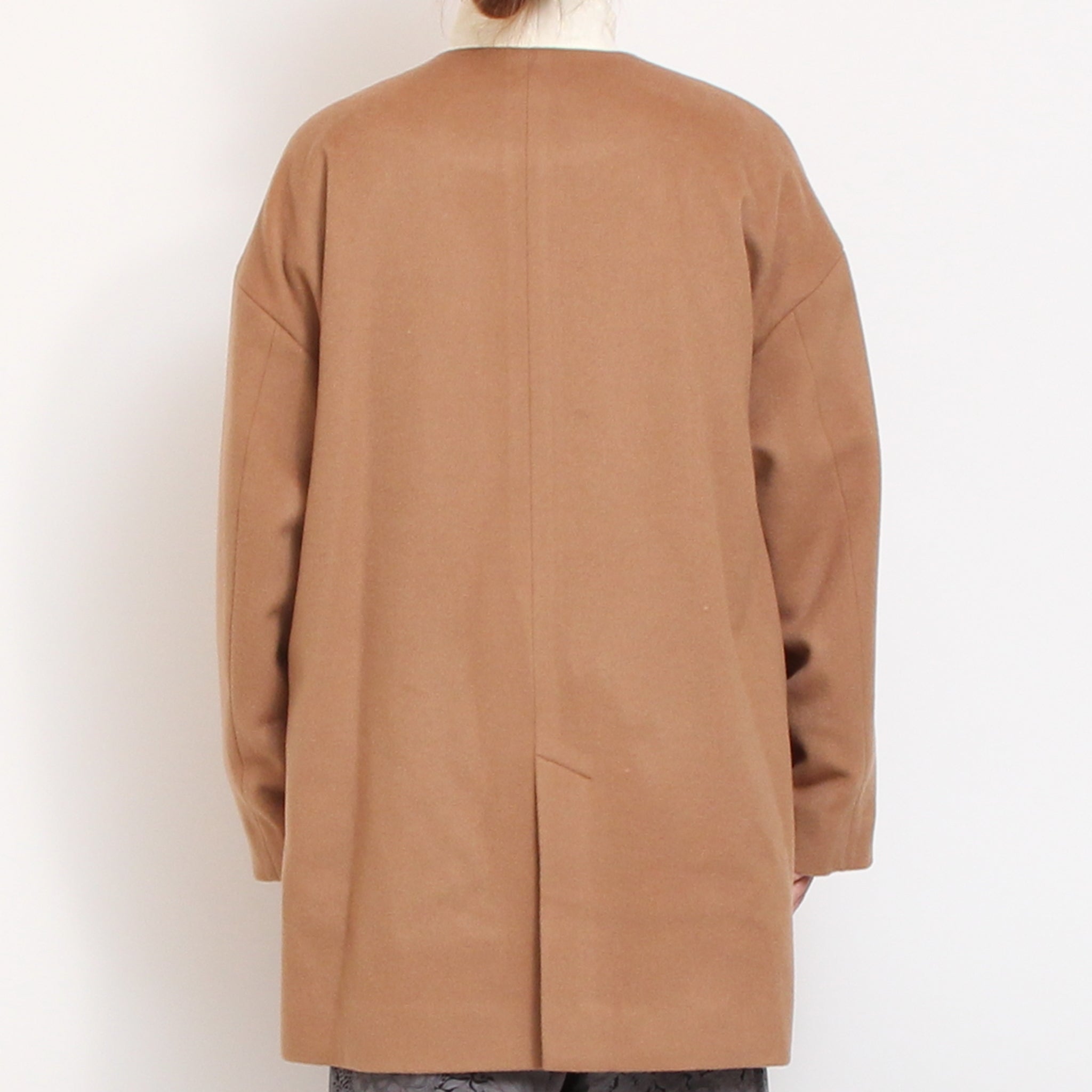 【BLACK残り僅か】裏リバティノーカラーコート(2510)