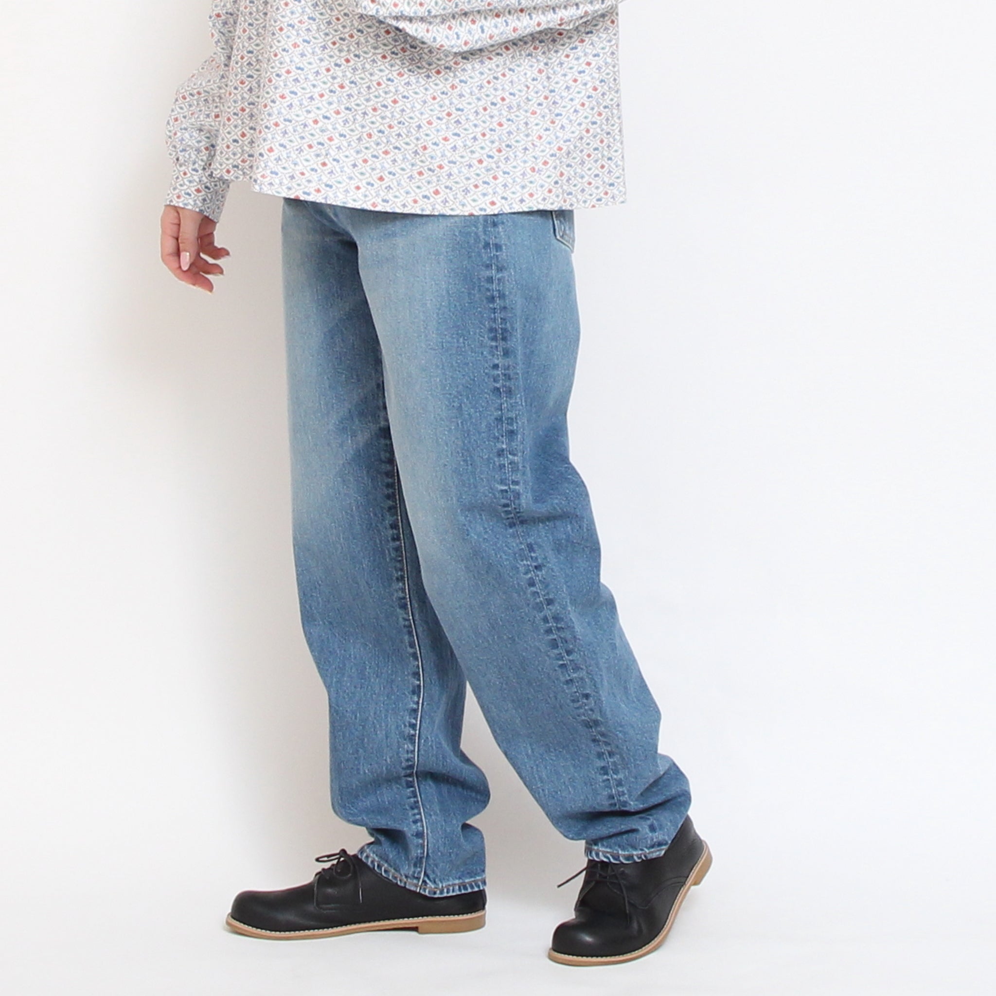 D.M.Gカーブラインデニムパンツ(USED)