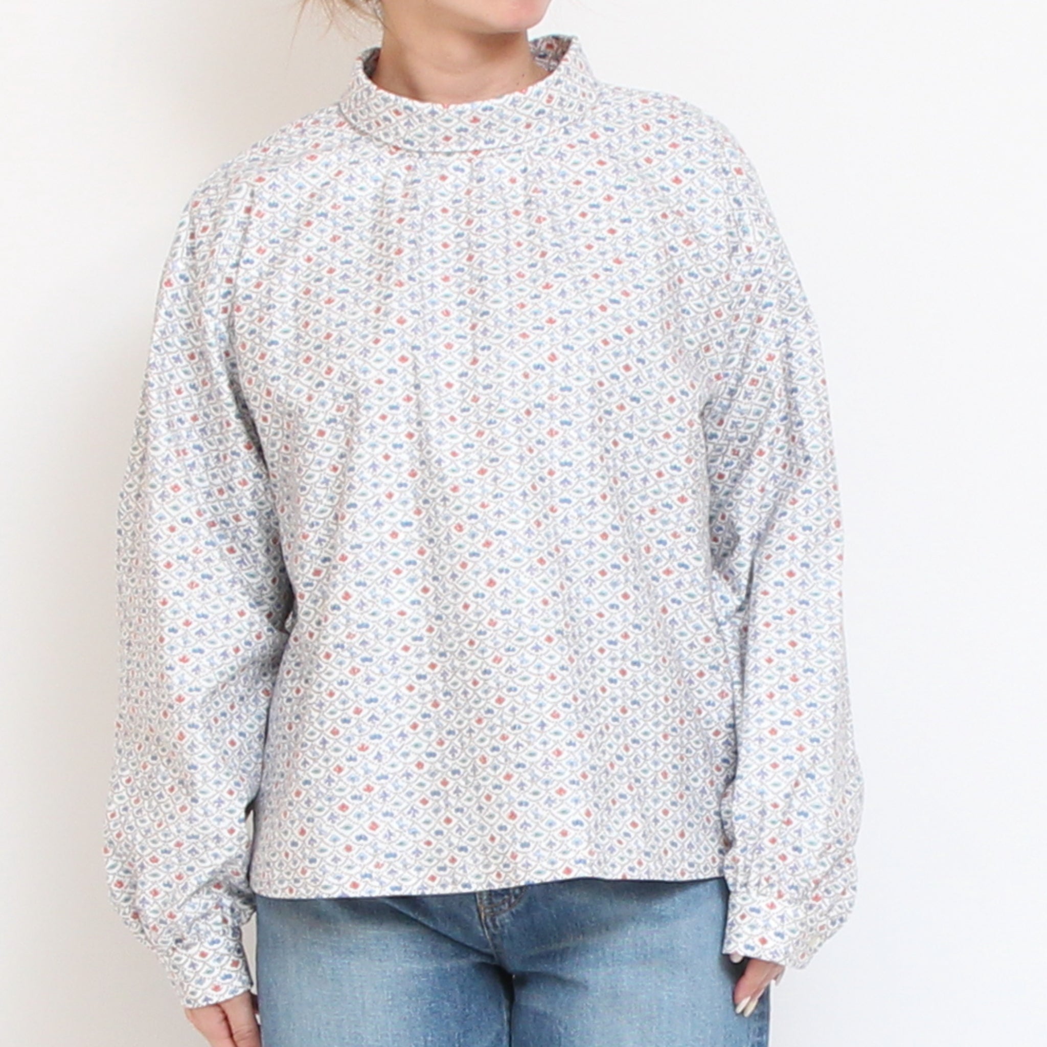 Cotton Flannelロールカラープルオーバー2601