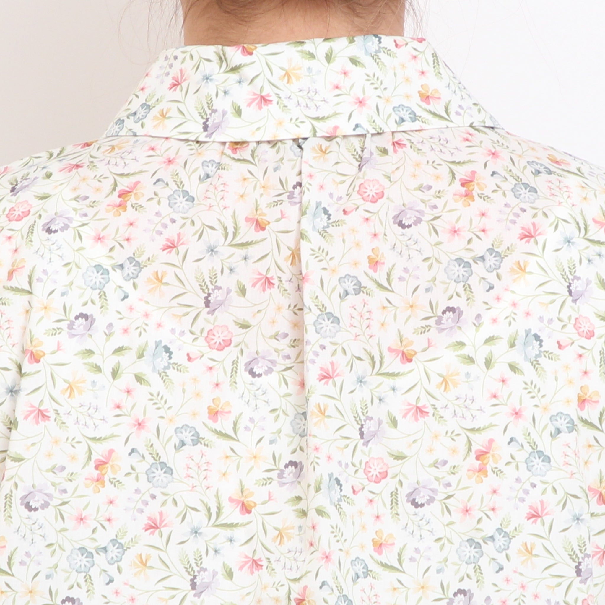 【YELLOWのみ ラスト1点】【本店限定商品】LIBERTYラウンドカラーショートシャツ