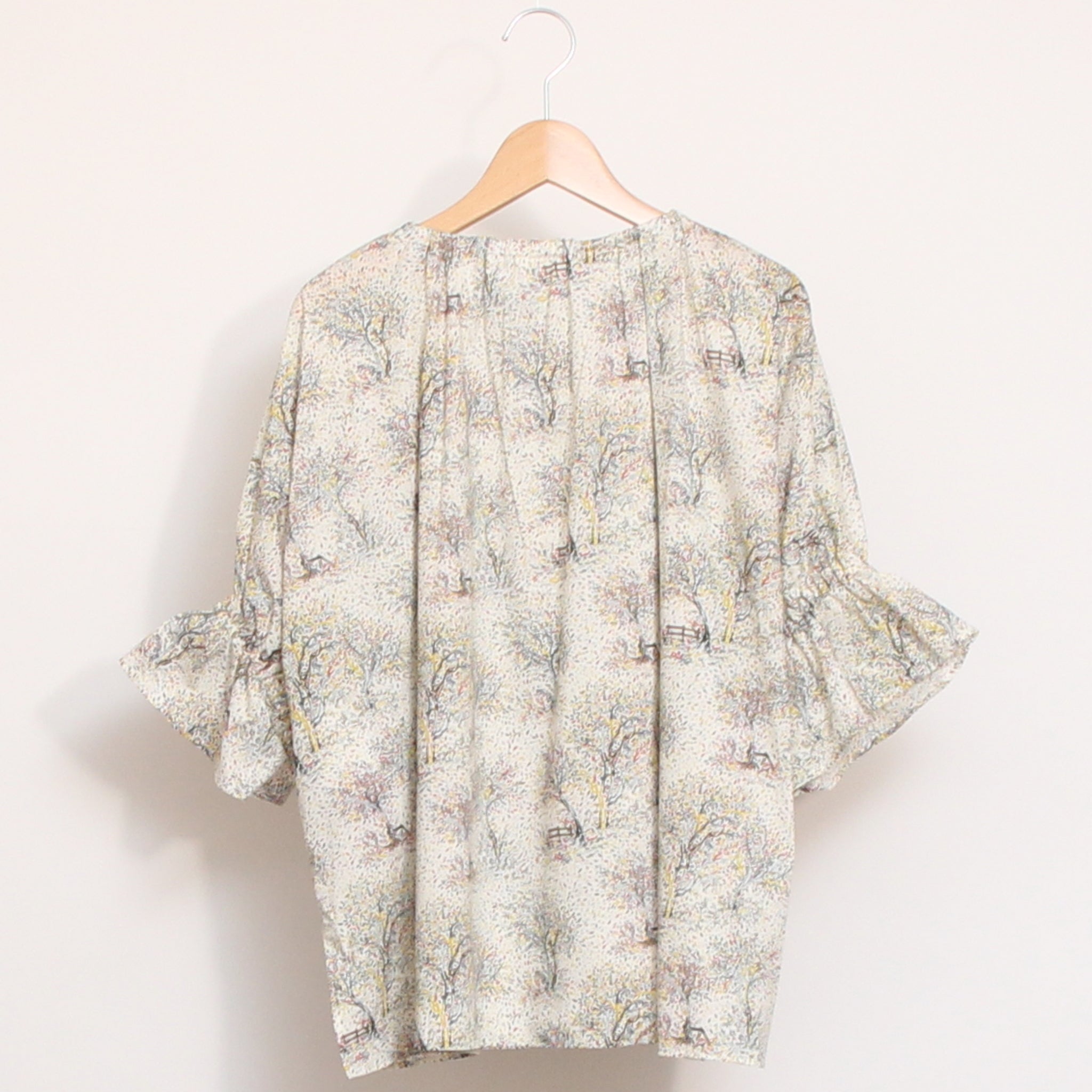 【期間限定30%OFF】【PINKラスト１点】コットンリヨセル キャンディースリーブシャツ2604