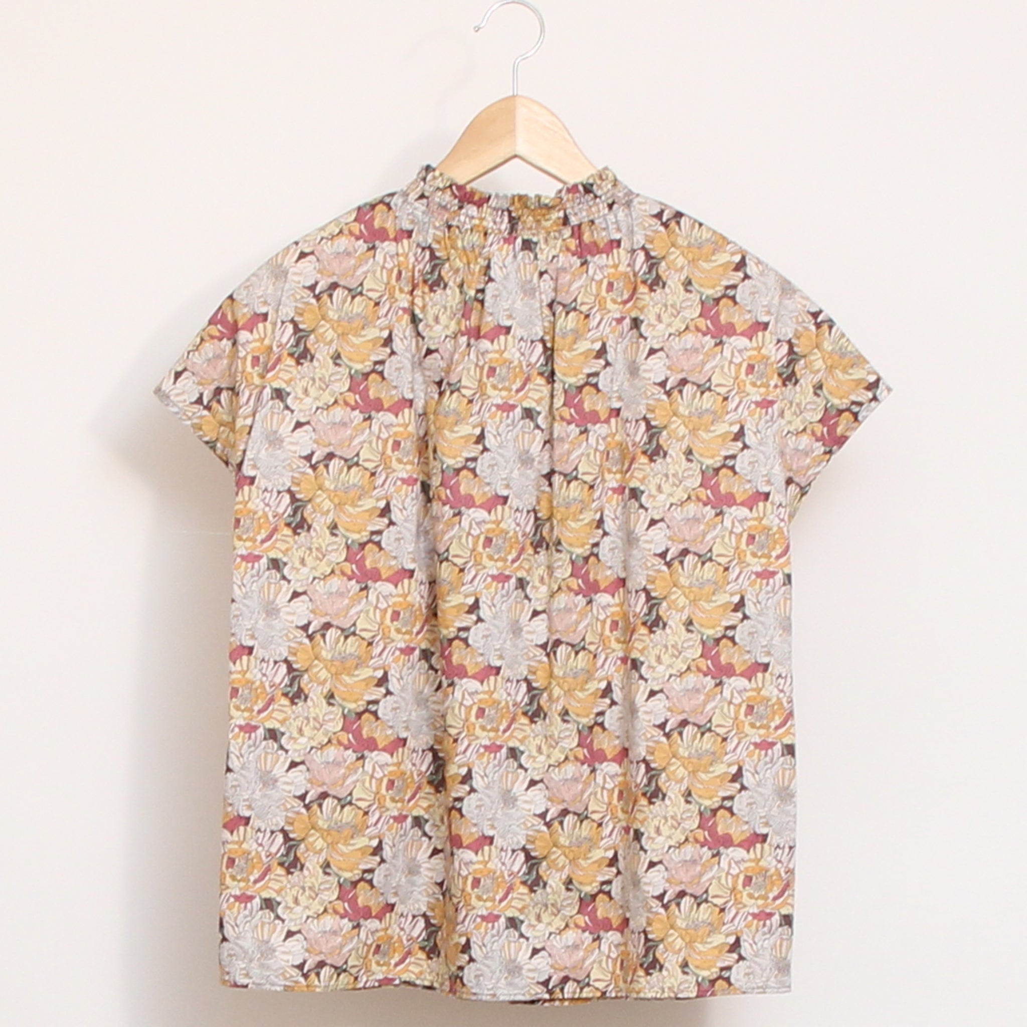 【期間限定15％OFF】【本店限定商品】LIBERTYシャーリングネックフレンチシャツ
