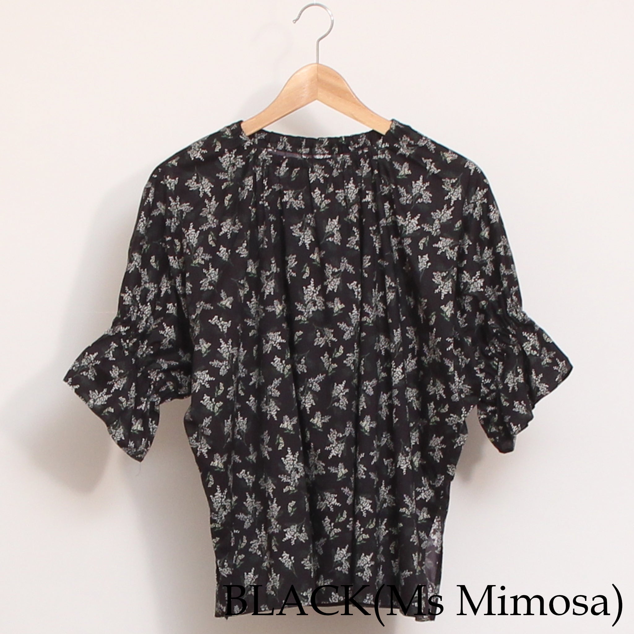 【期間限定30%OFF】【PINKラスト１点】コットンリヨセル キャンディースリーブシャツ2604