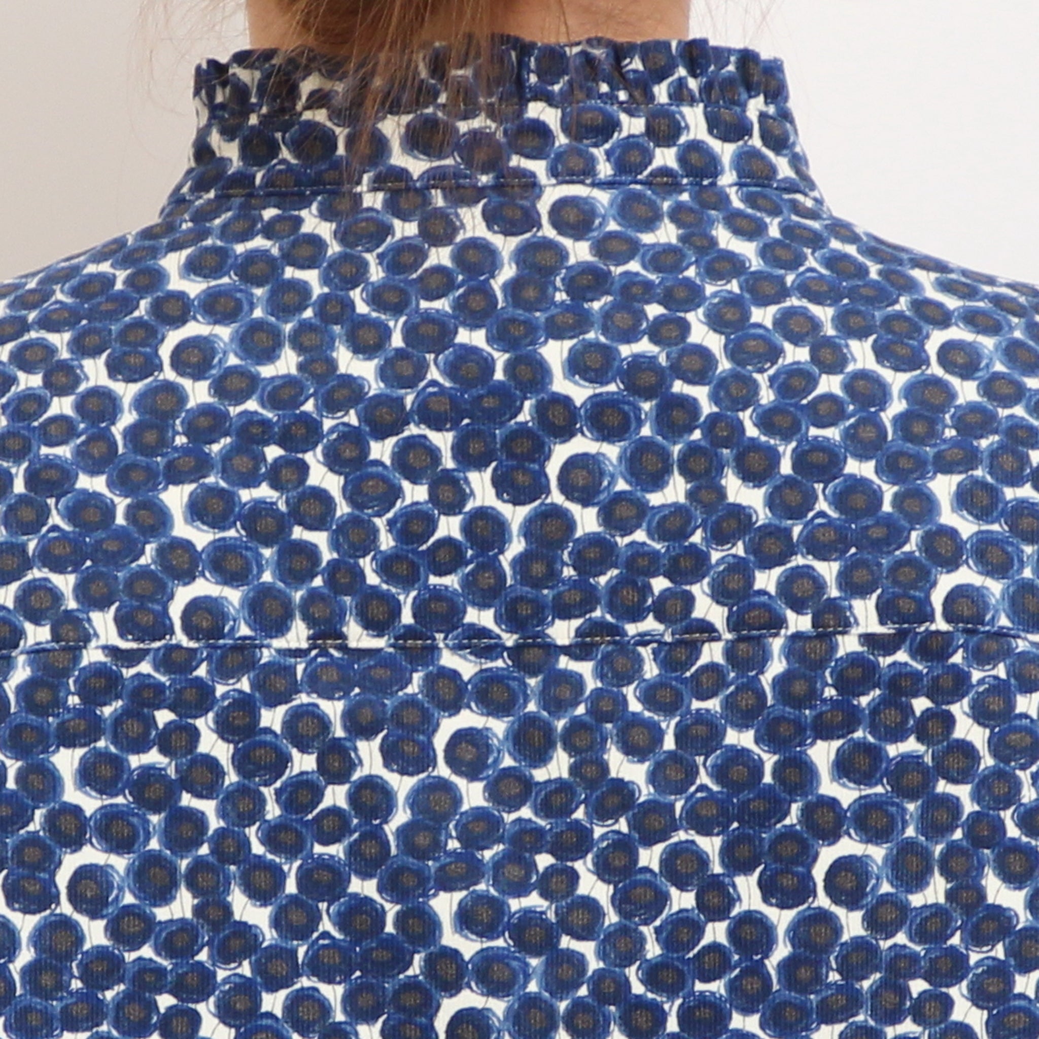 コーデュロイLIBERTYスタンドフリルシャツ2511