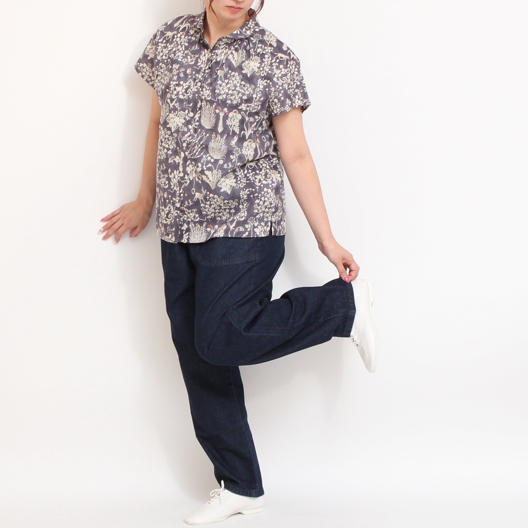 【本店限定商品】リバティワイドショールスキッパーシャツ2605