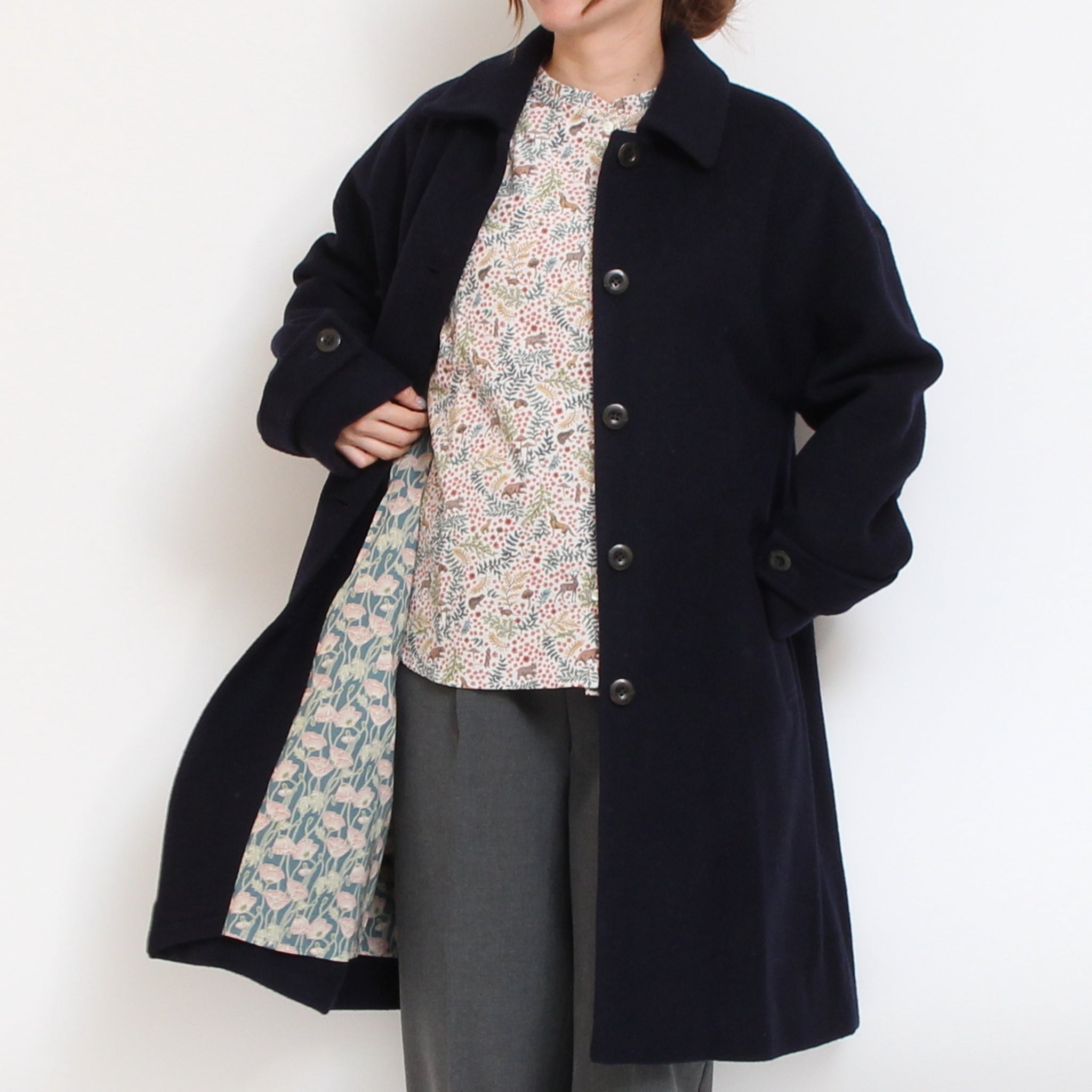 【再値下げ・30%OFF】【CAMELのみ ラスト1点】裏リバティステンカラーコート(2511)