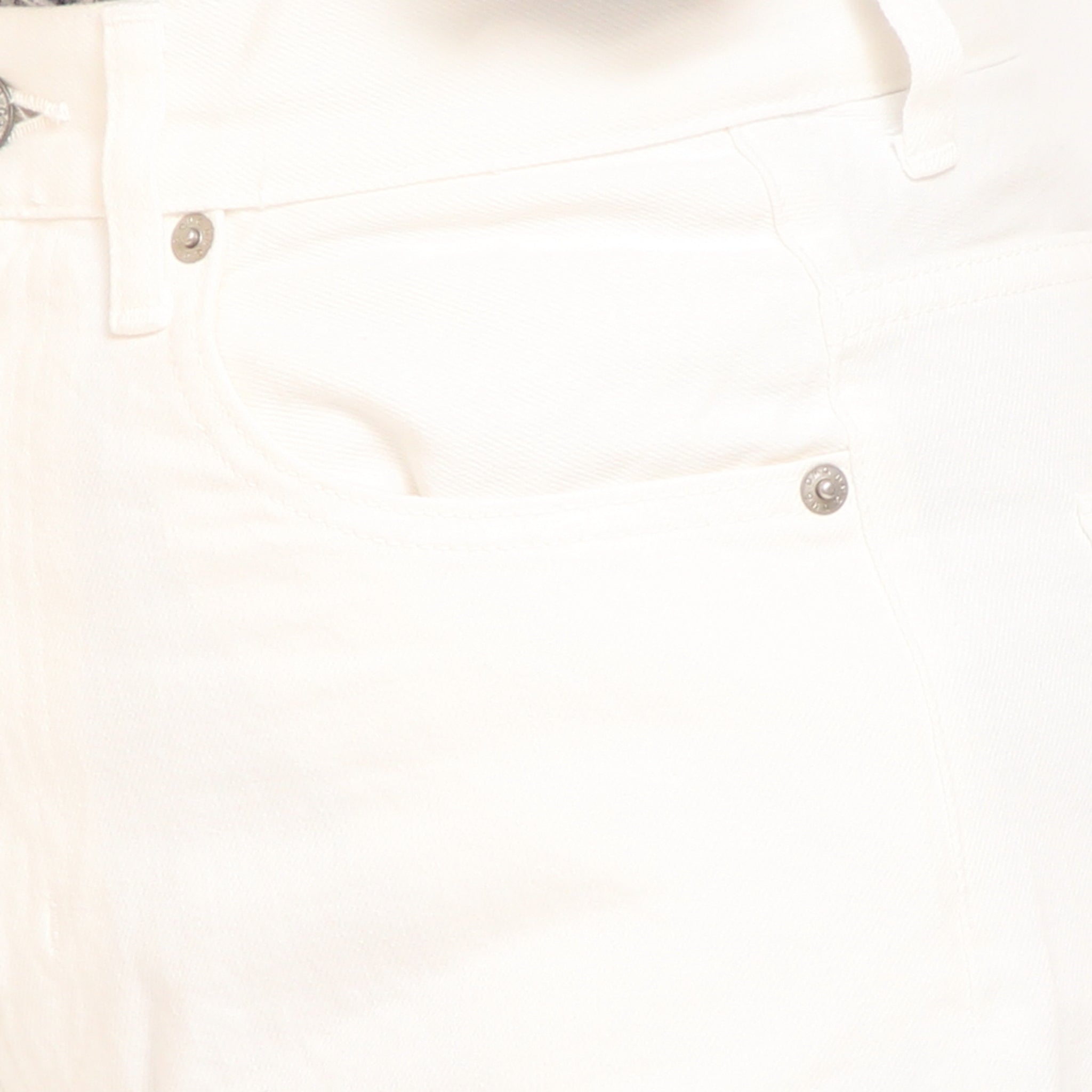 D.M.Gカーブラインデニムパンツ(WHITE)