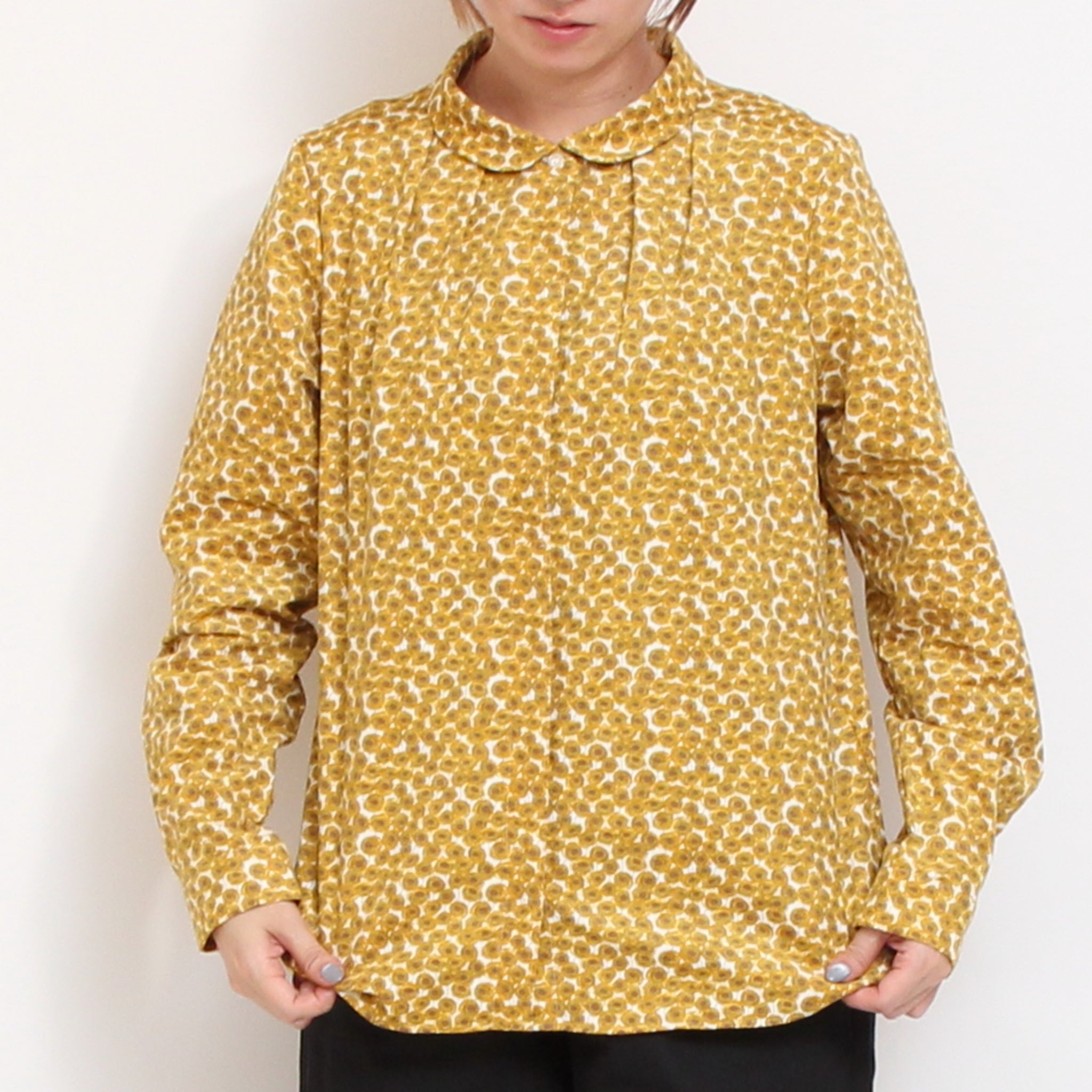 コーデュロイLIBERTY比翼タックシャツ(2511)