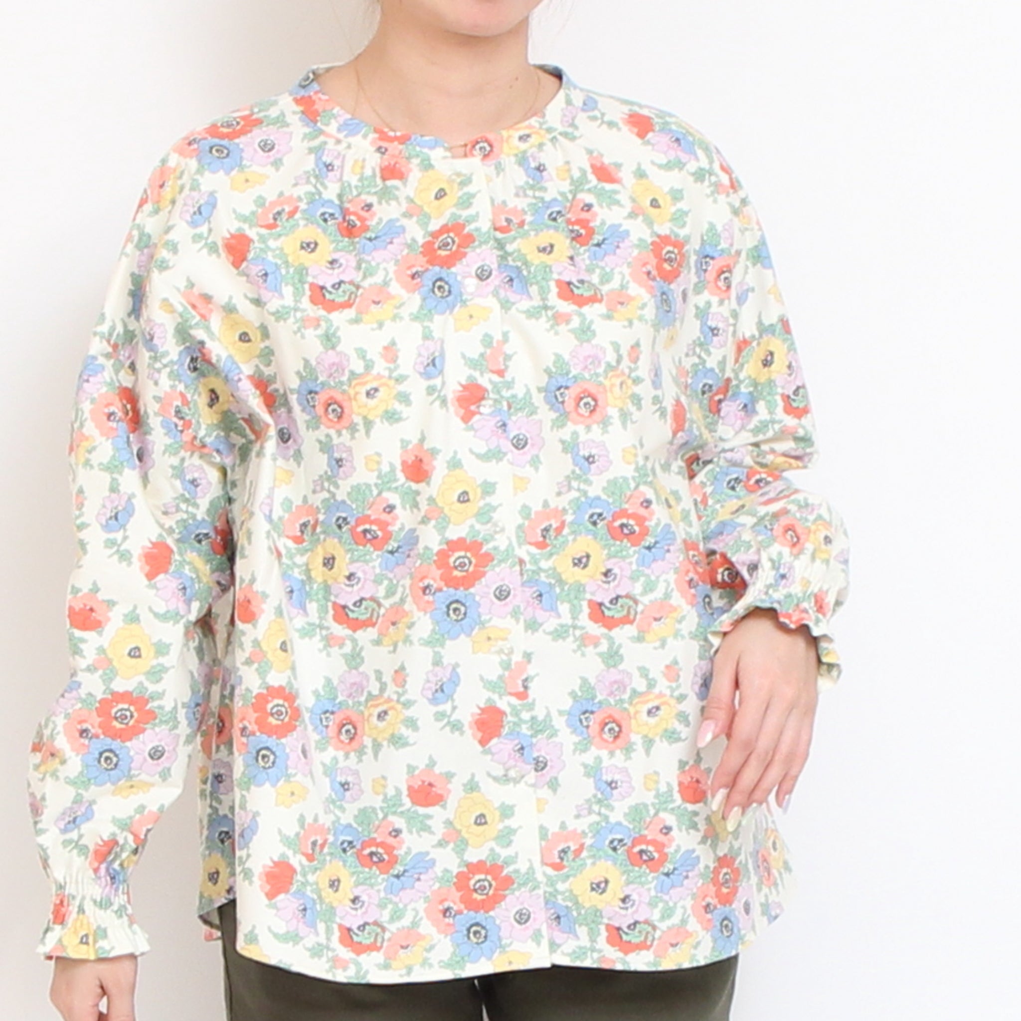 【RED残り僅か】Cotton Flannelマオカラープルオーバー2601