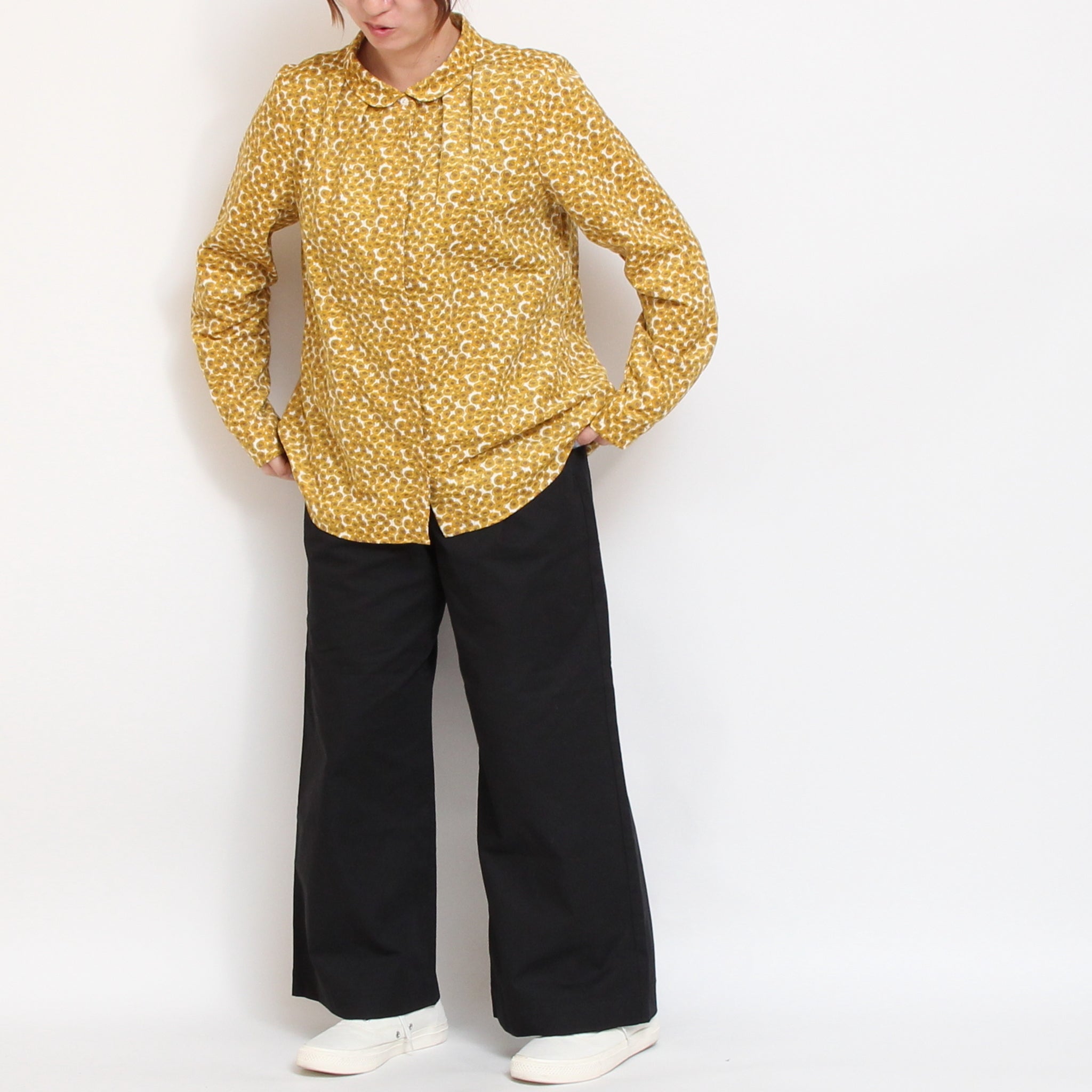 コーデュロイLIBERTY比翼タックシャツ(2511)