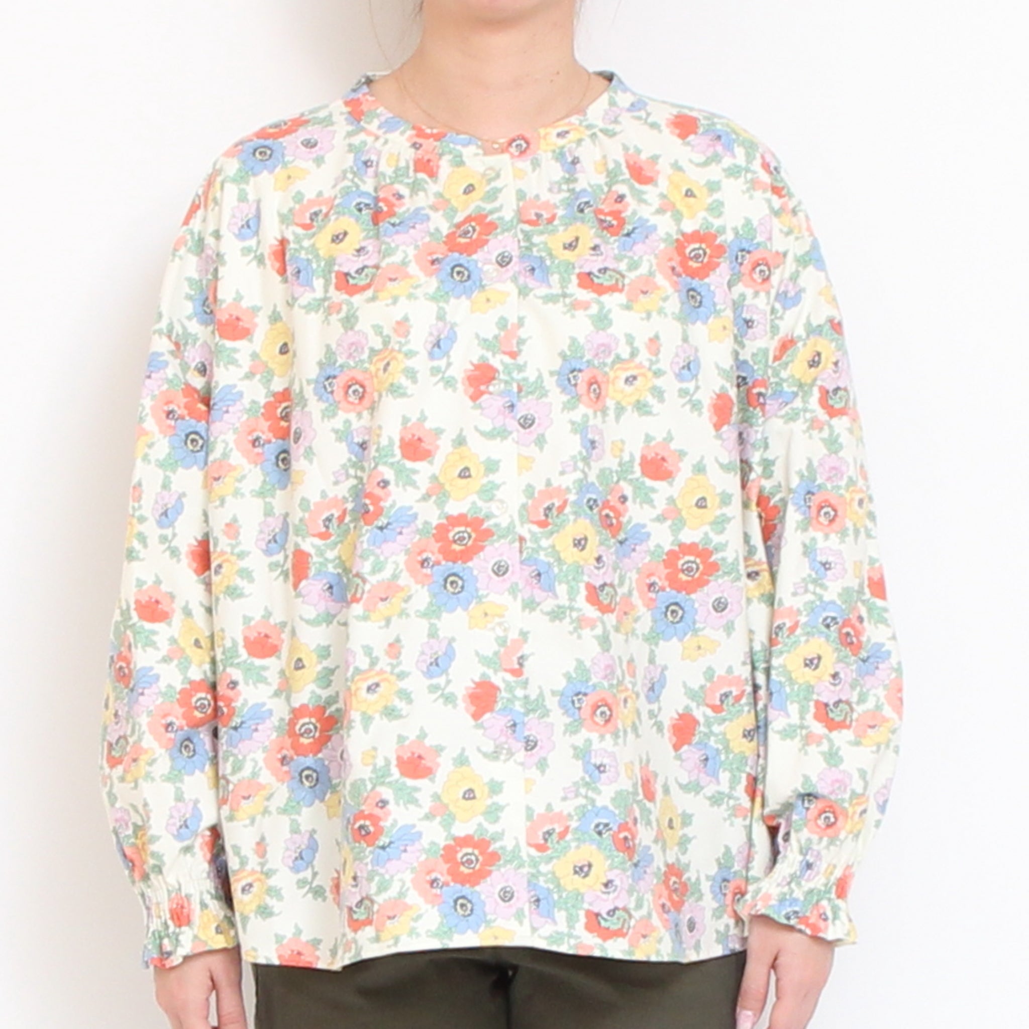 【RED残り僅か】Cotton Flannelマオカラープルオーバー2601