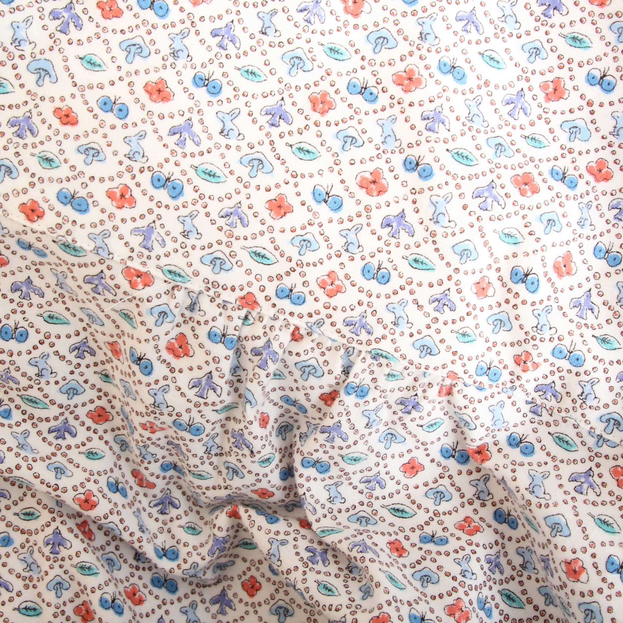 【IVORY・NAVYのみ 残り僅か】Cotton Flannelスタンドフリルシャツ2601