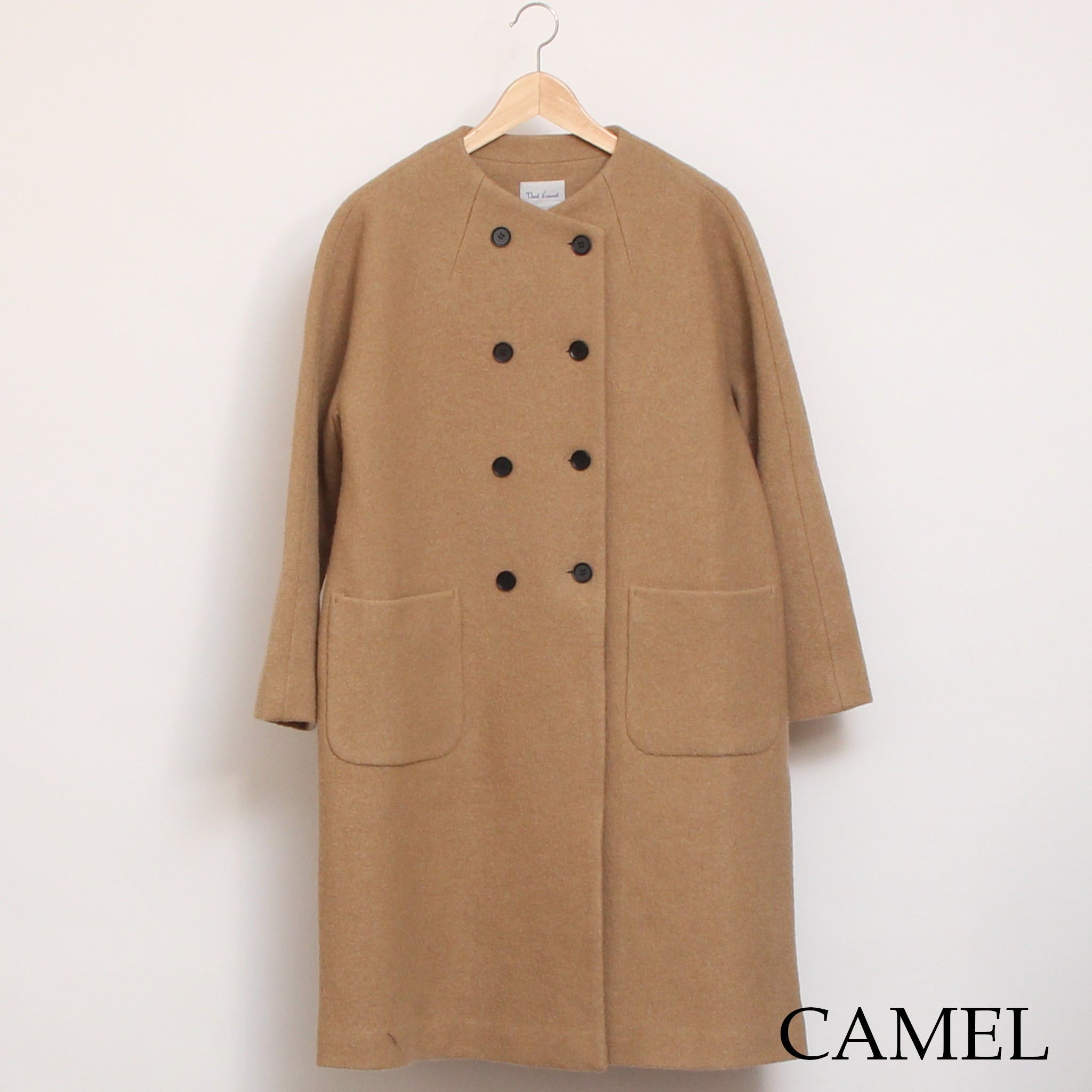 【再値下げ・40%OFF】【CAMELラスト1点】Vent d’ouestウールリング圧縮コート2511