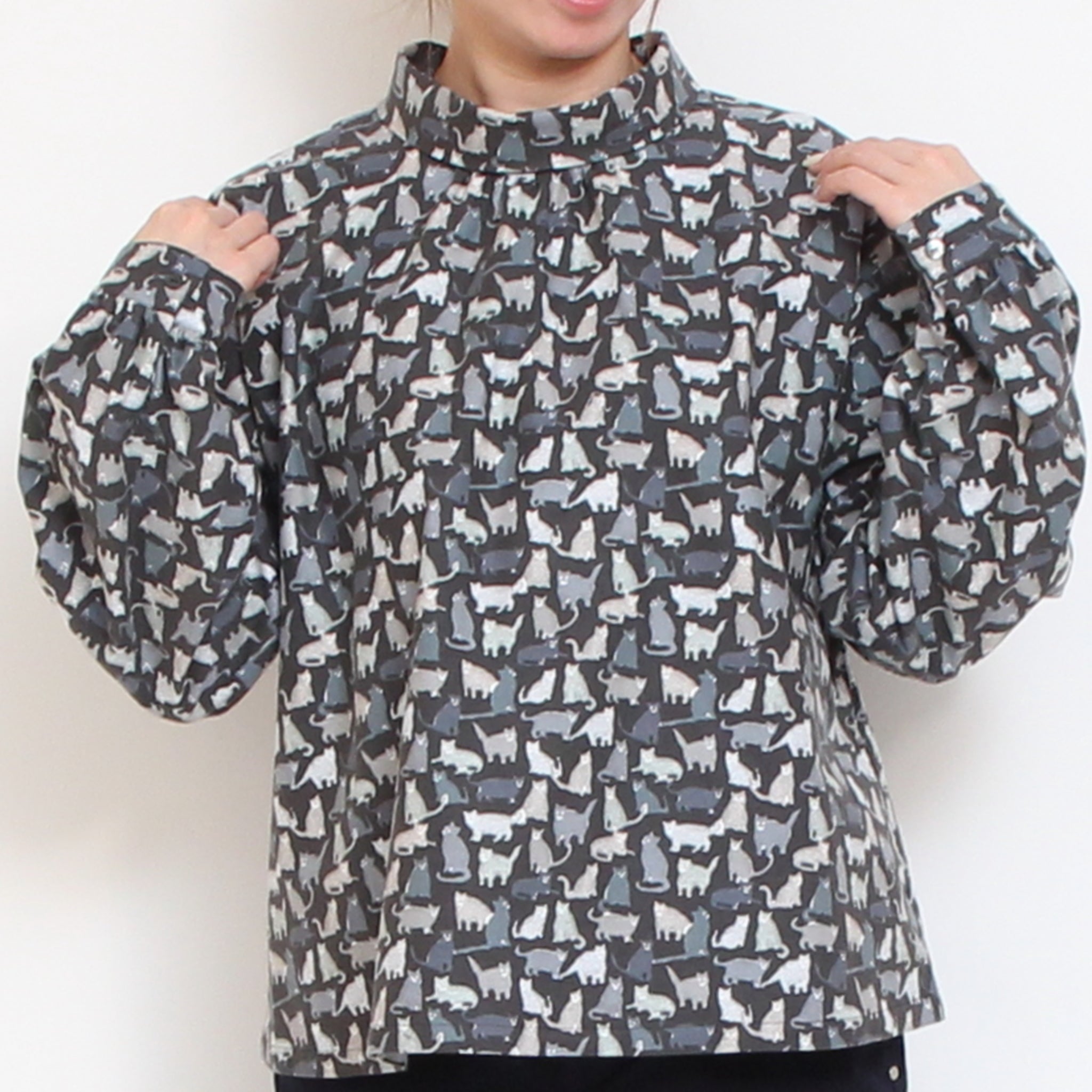 Cotton Flannelロールカラープルオーバー2601