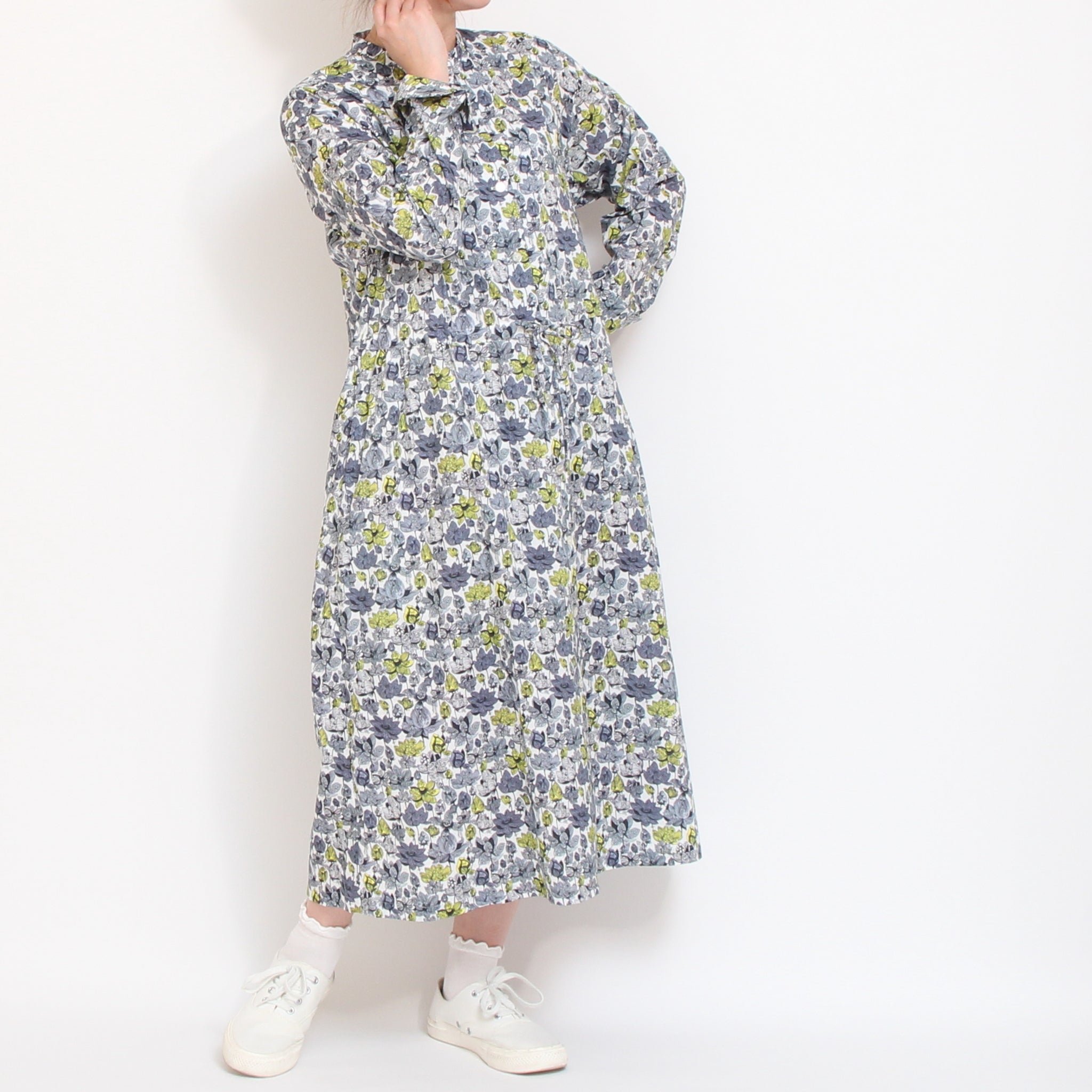 【期間限定20％OFF】【REDラスト１点】コットンリヨセル オールシーズンワンピース2604