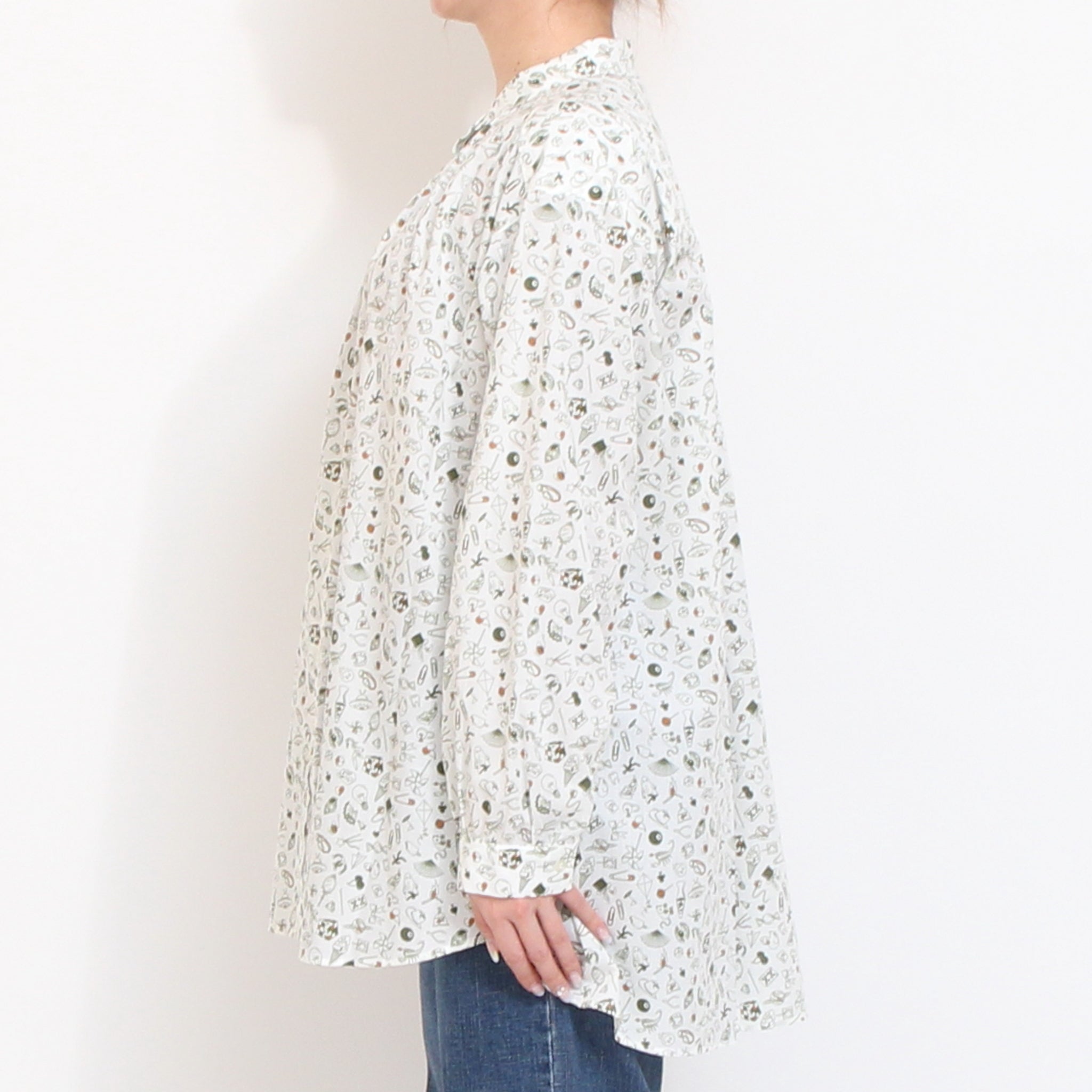 【30%OFF】【KHAKIラスト1点】リバティAラインチュニック(2603)