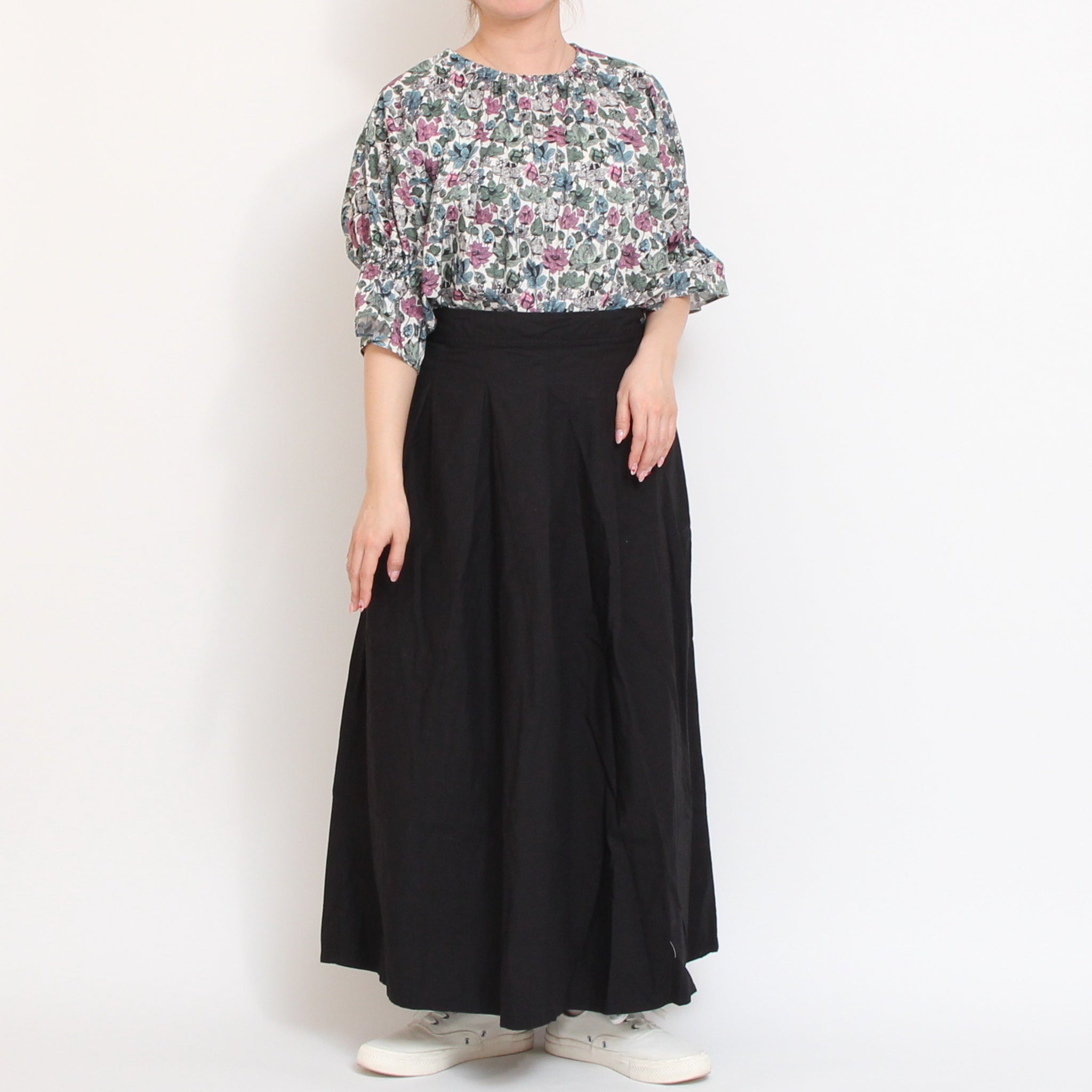 【期間限定30%OFF】【PINKラスト１点】コットンリヨセル キャンディースリーブシャツ2604