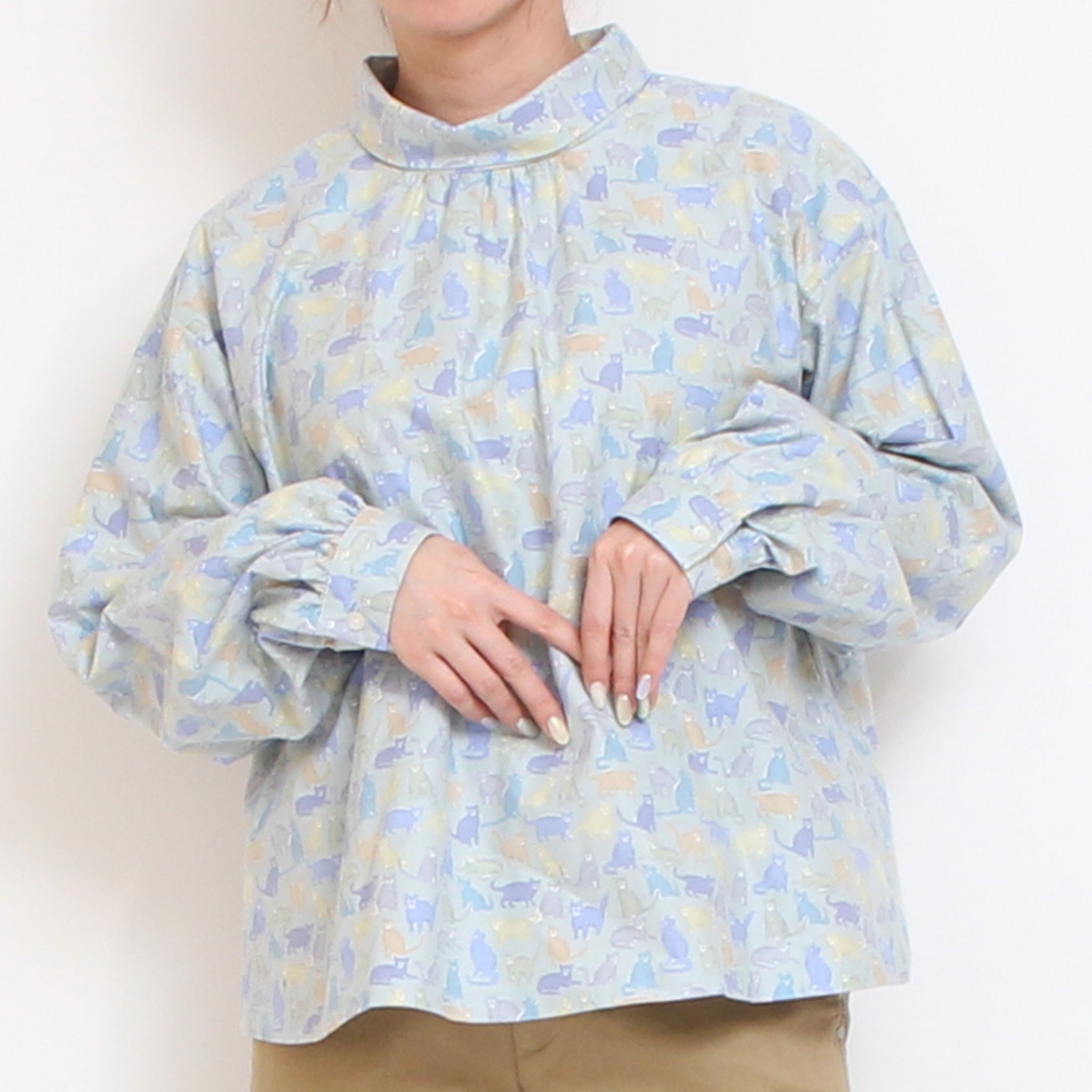 Cotton Flannelロールカラープルオーバー2601