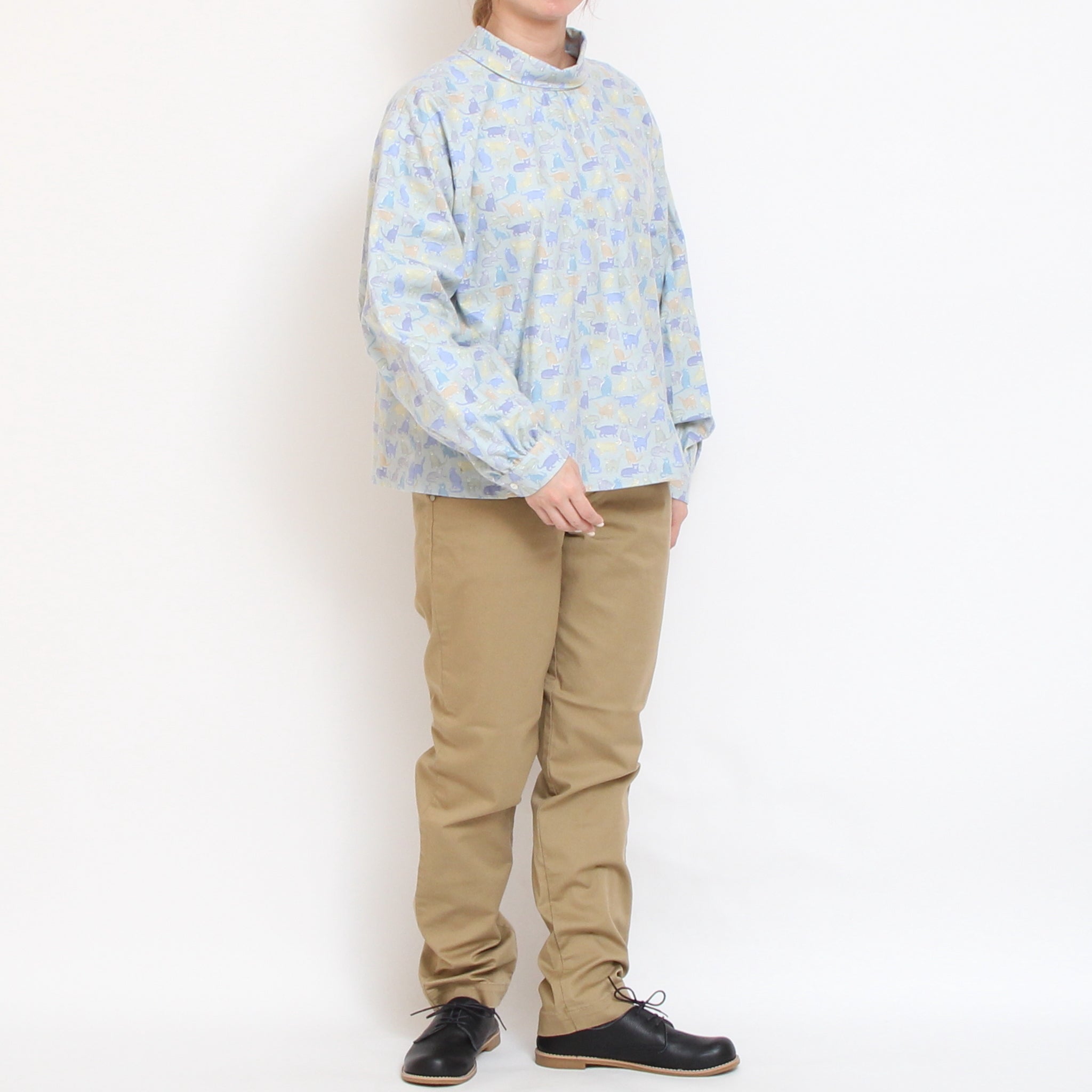 Cotton Flannelロールカラープルオーバー2601