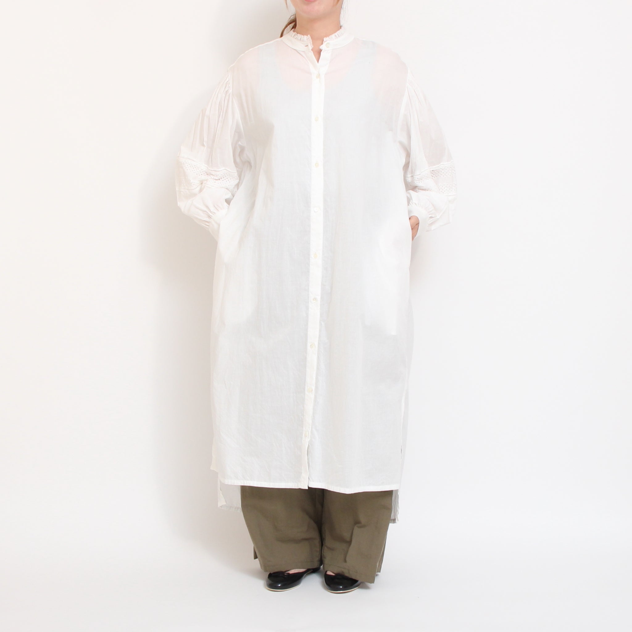 【30％OFF】【残り僅か】Midi Umiレースコンビフリルワンピース