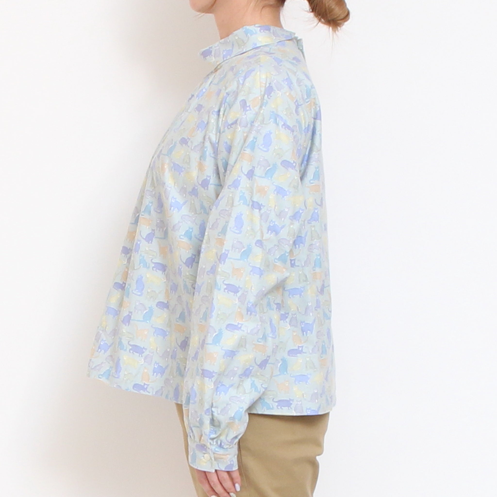 Cotton Flannelロールカラープルオーバー2601