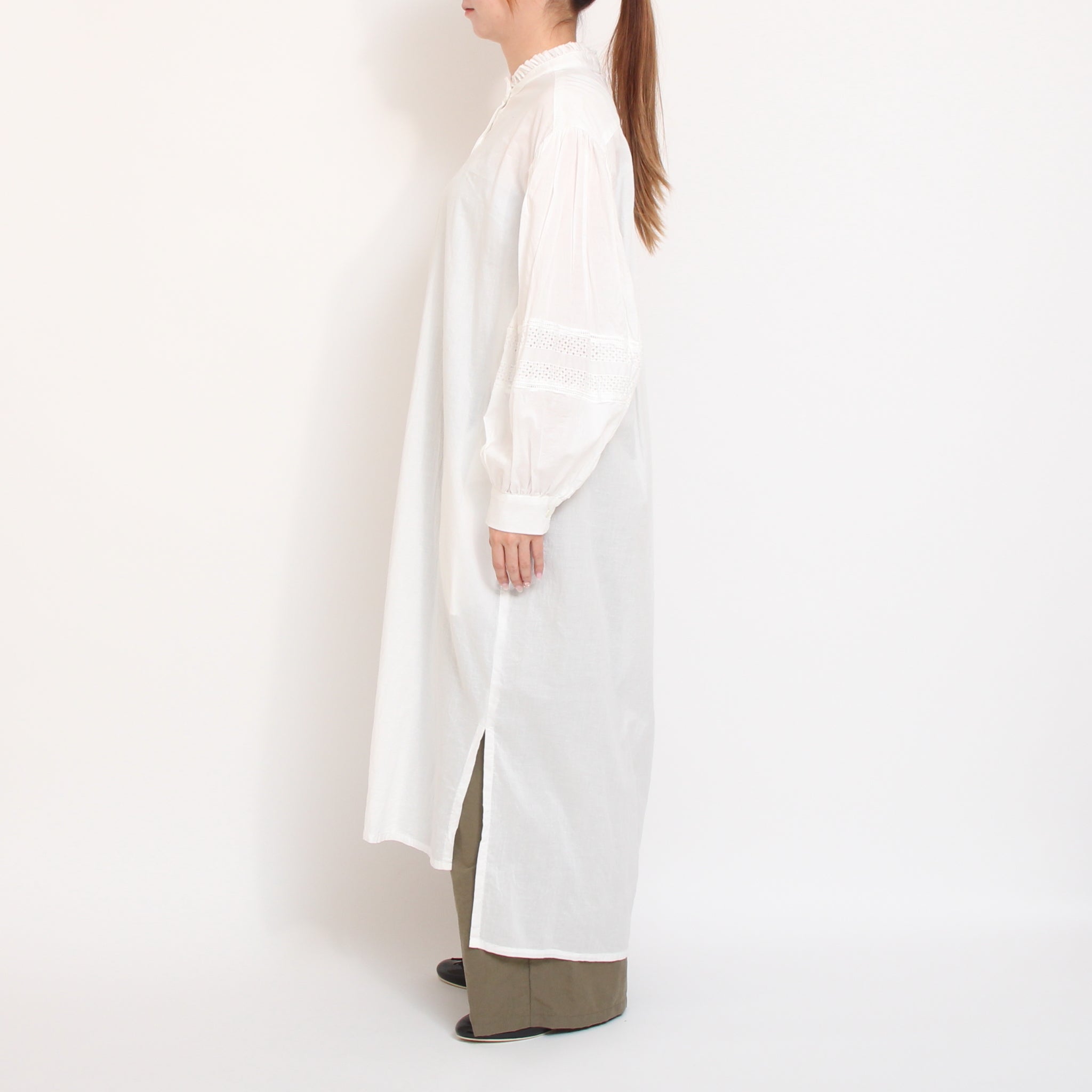 【30％OFF】【残り僅か】Midi Umiレースコンビフリルワンピース