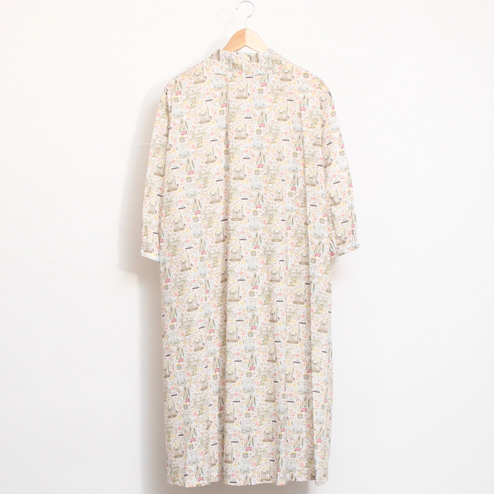 【20%OFF】【KHAKIラスト１点】リバティセーラーカラーフレアワンピース2603