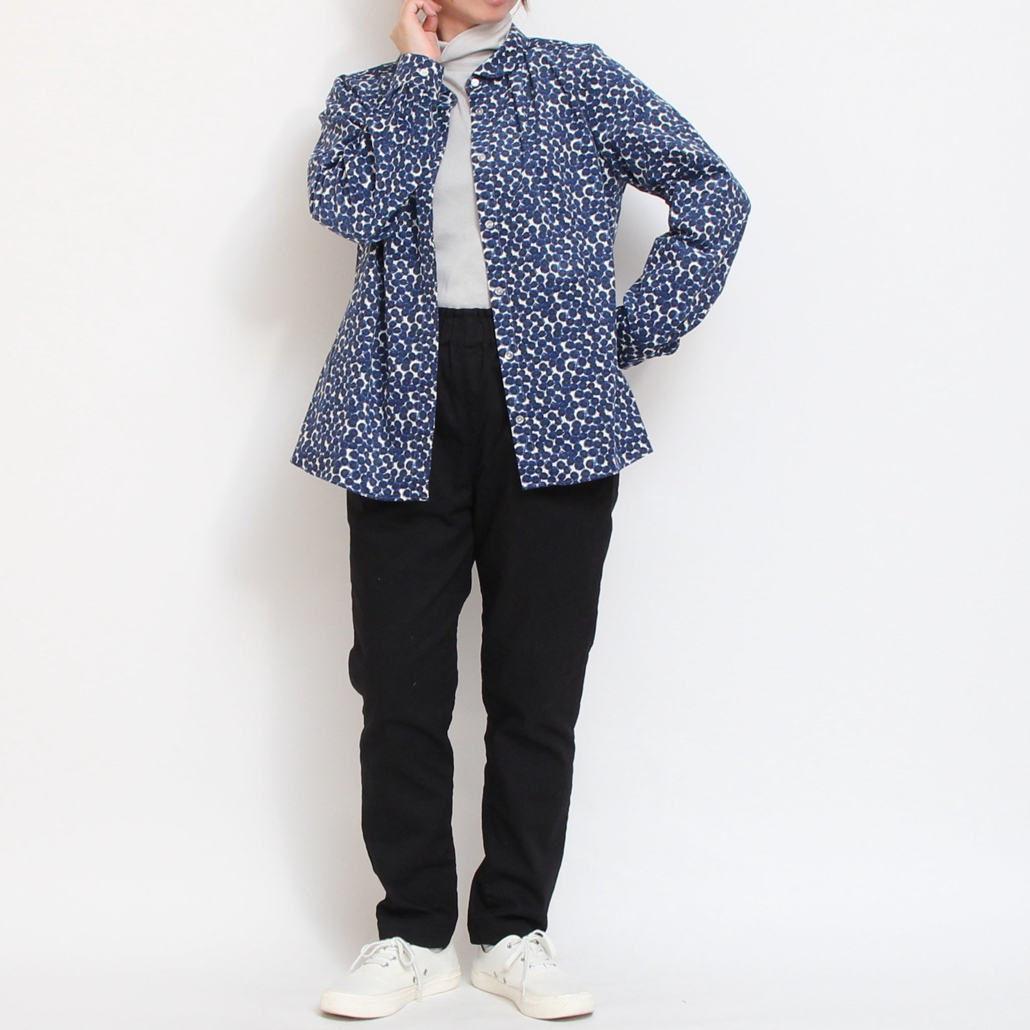 【IVORYラスト1点】NARUハイネックゆったりプルオーバー25