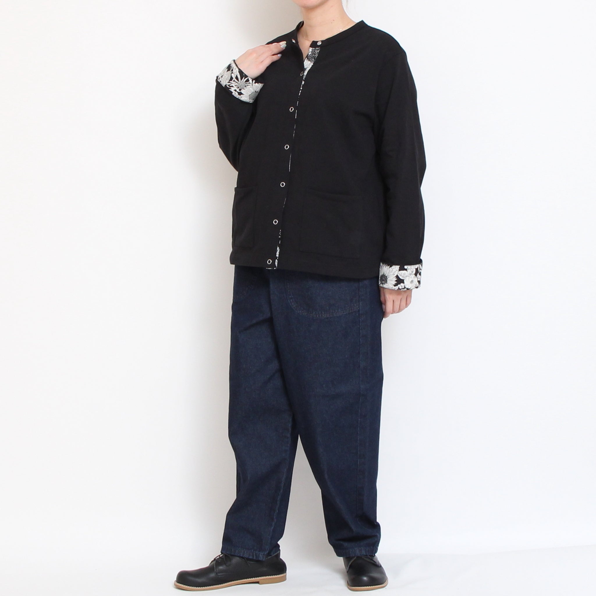 【ラスト１点ずつ】sosotto LIBERTY使いカーディガン71123
