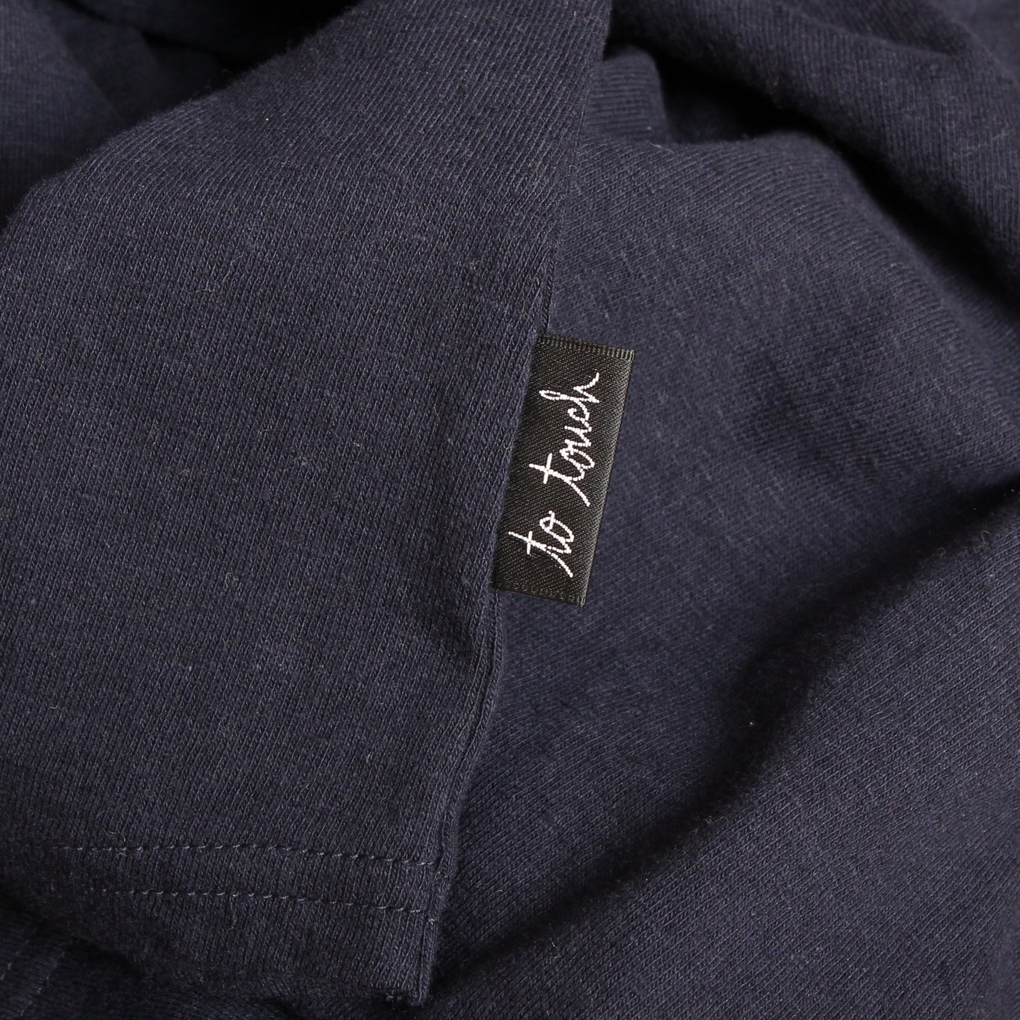 【NAVYラスト１点】to touch ラフィーコットン7分袖Tシャツ