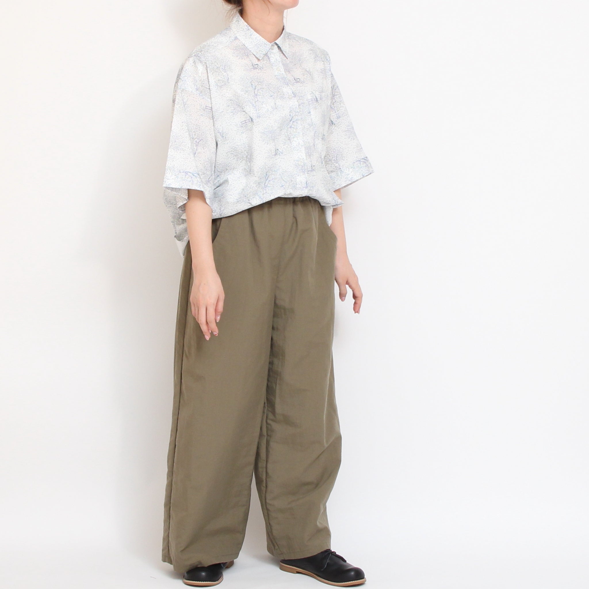 【YELLOW残り僅か】コットンリヨセル ワイドボックスシャツ2604