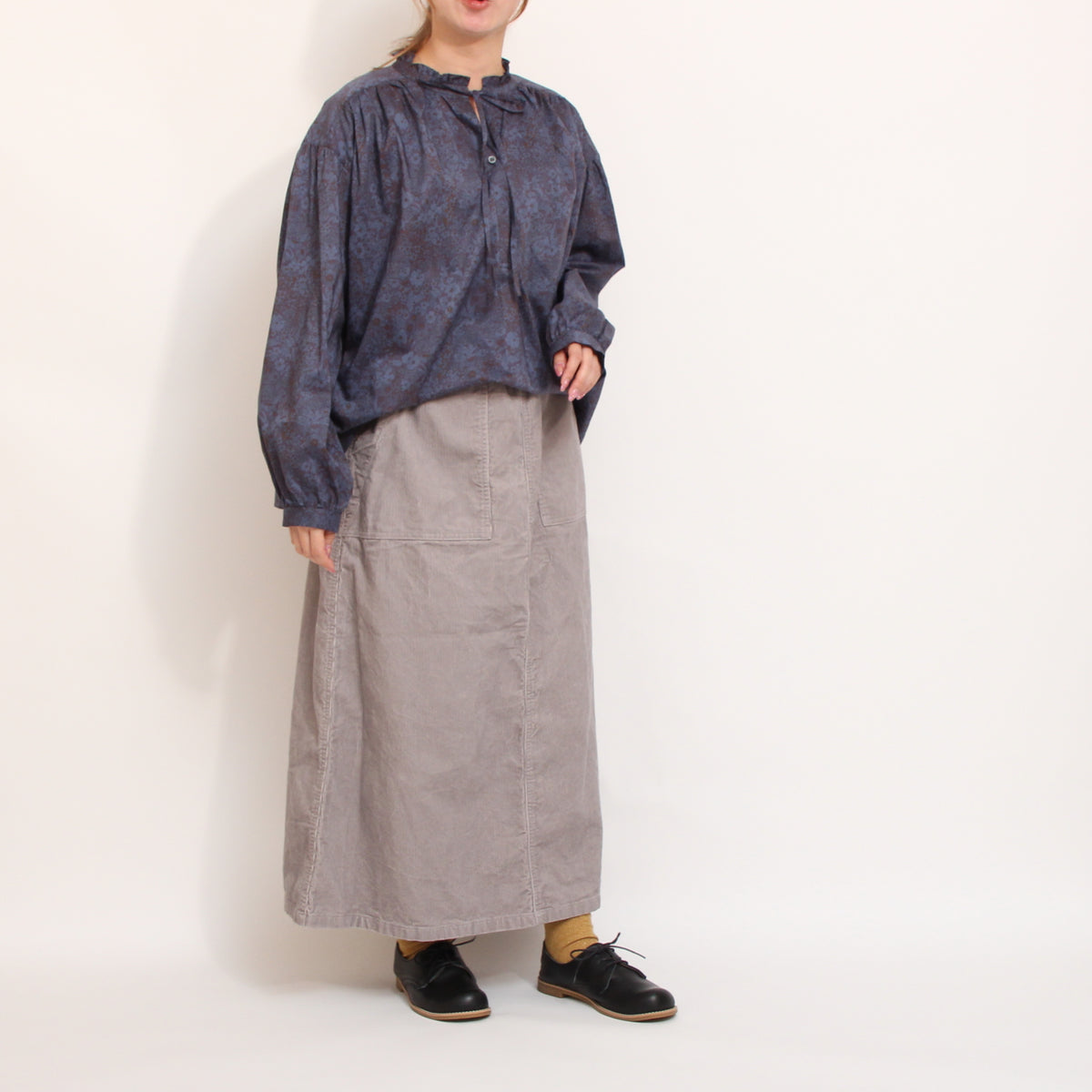 【吉祥寺本店限定商品】LIBERTYスタンドフリルギャザープルオーバー