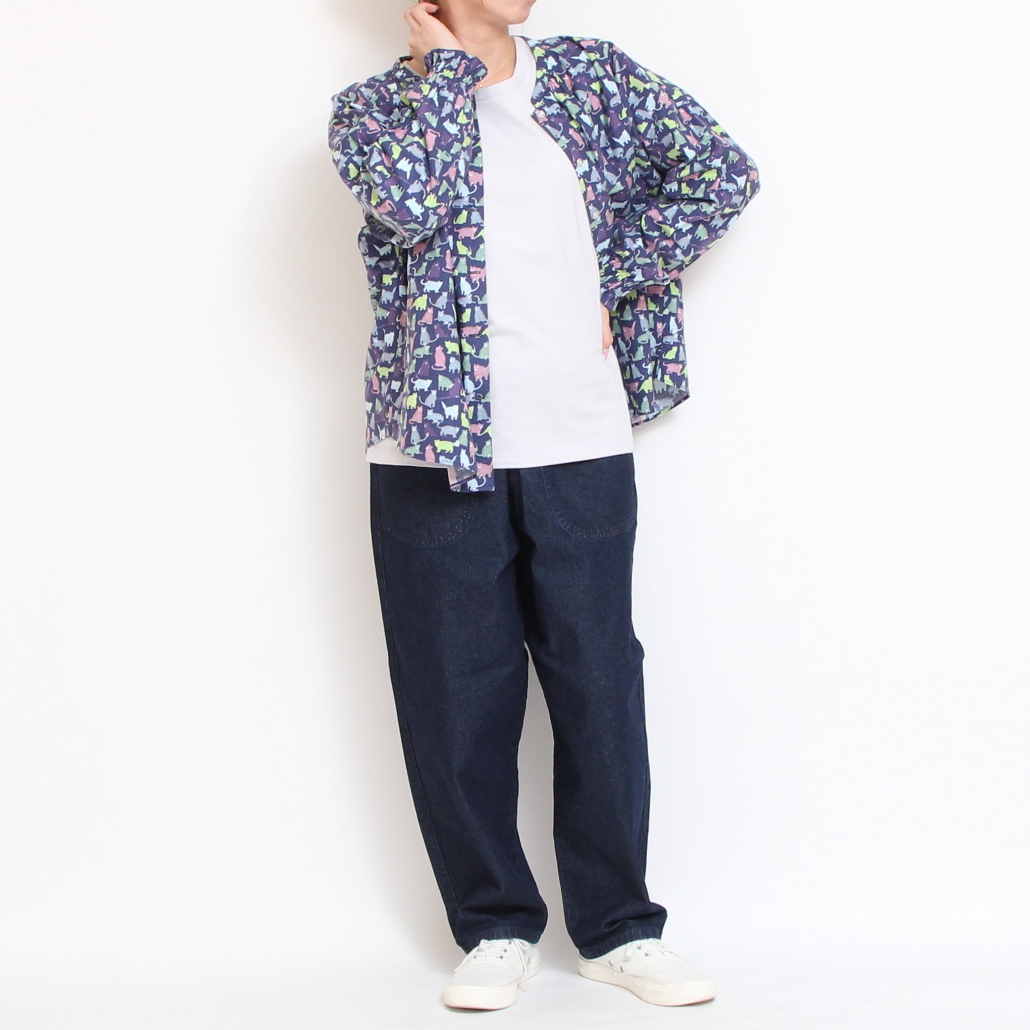【RED残り僅か】Cotton Flannelマオカラープルオーバー2601
