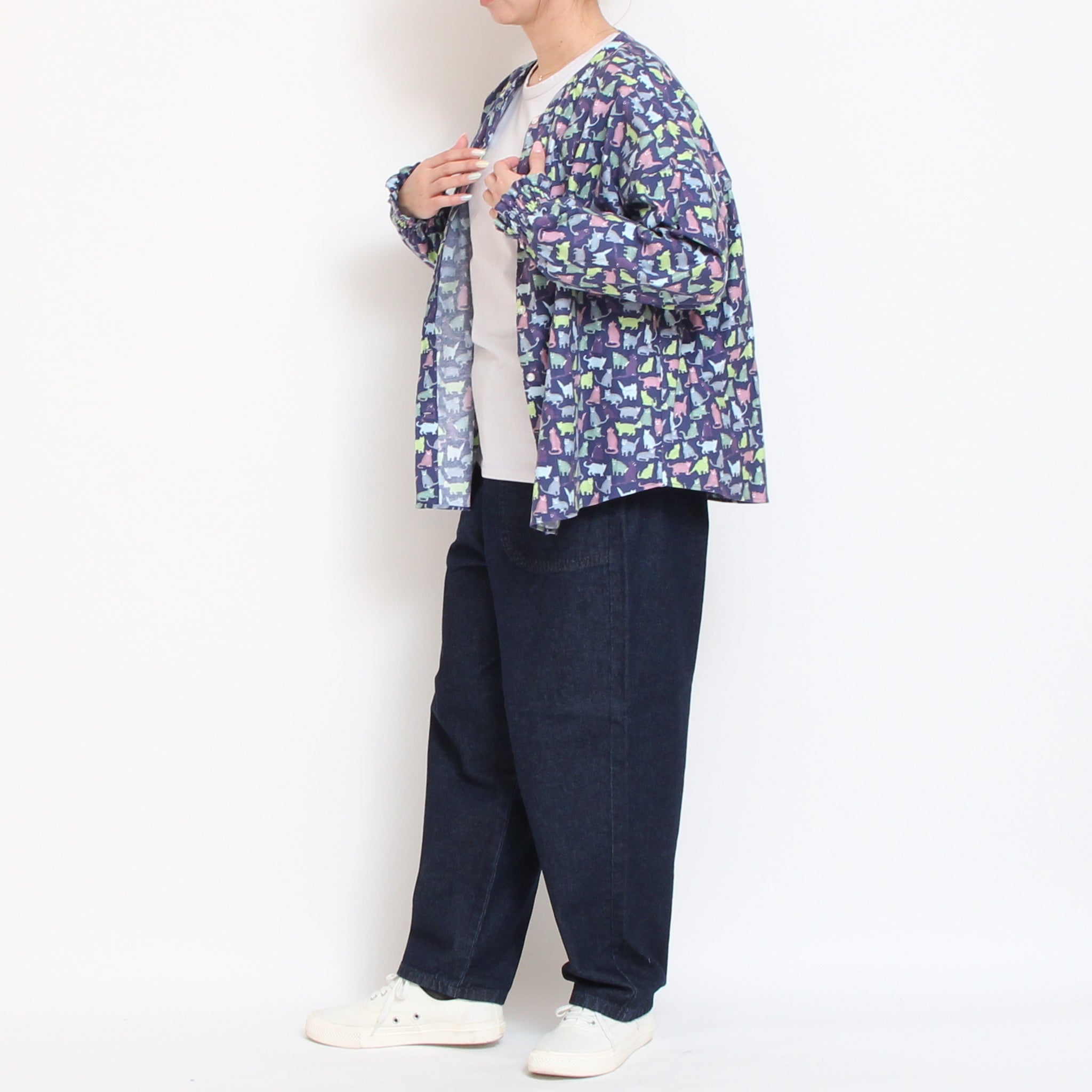 【RED残り僅か】Cotton Flannelマオカラープルオーバー2601