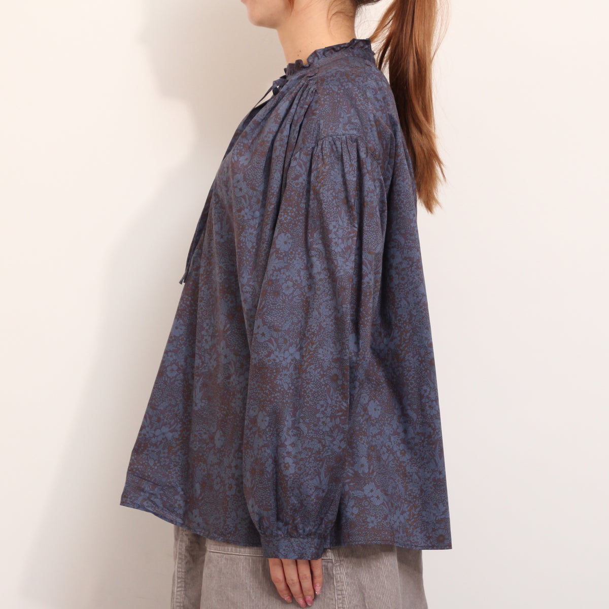 【吉祥寺本店限定商品】LIBERTYスタンドフリルギャザープルオーバー