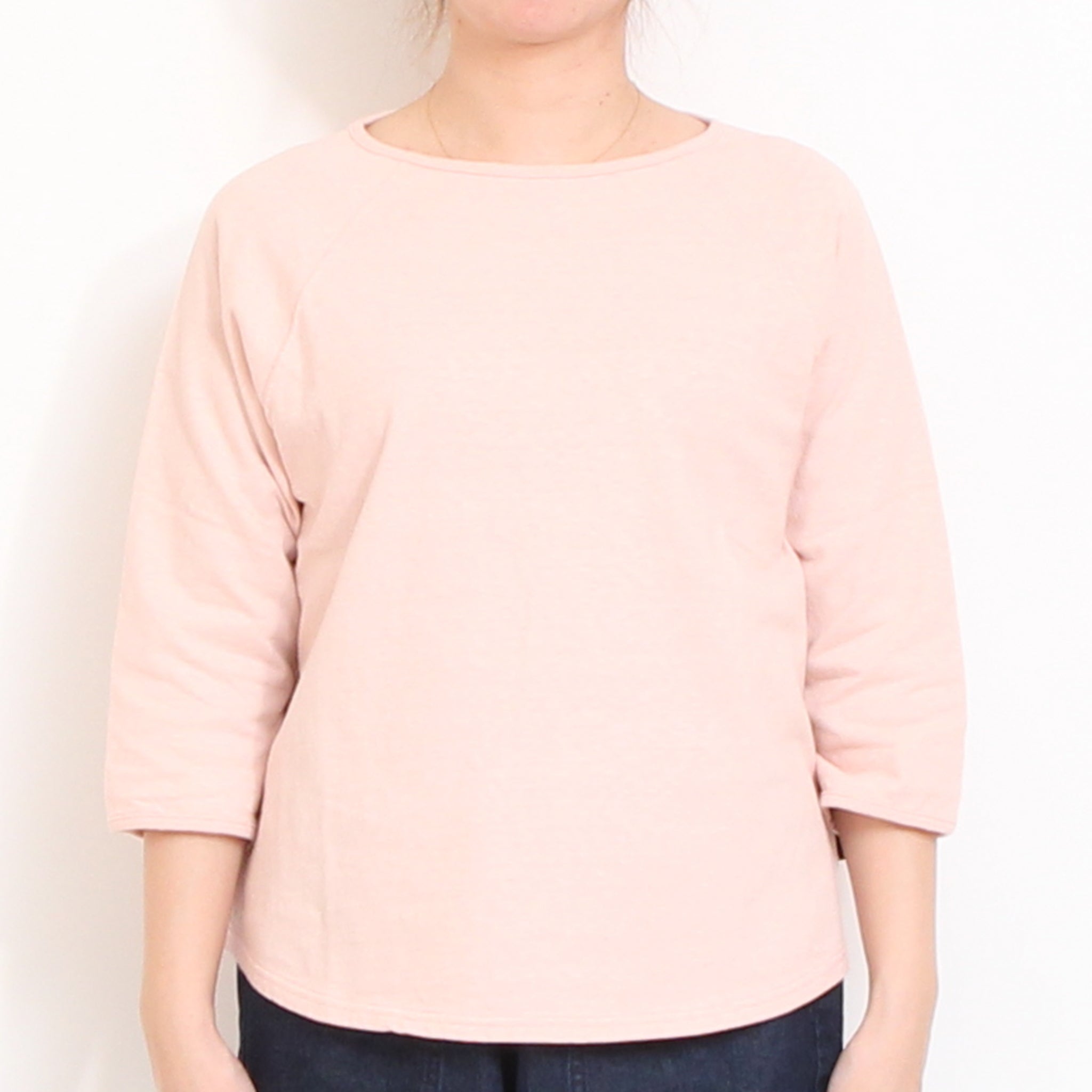 【NAVYラスト１点】to touch ラフィーコットン7分袖Tシャツ
