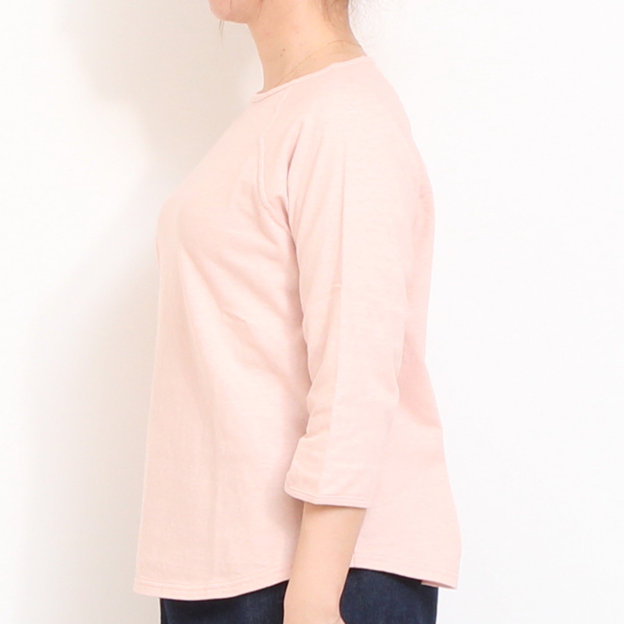 【NAVYラスト１点】to touch ラフィーコットン7分袖Tシャツ