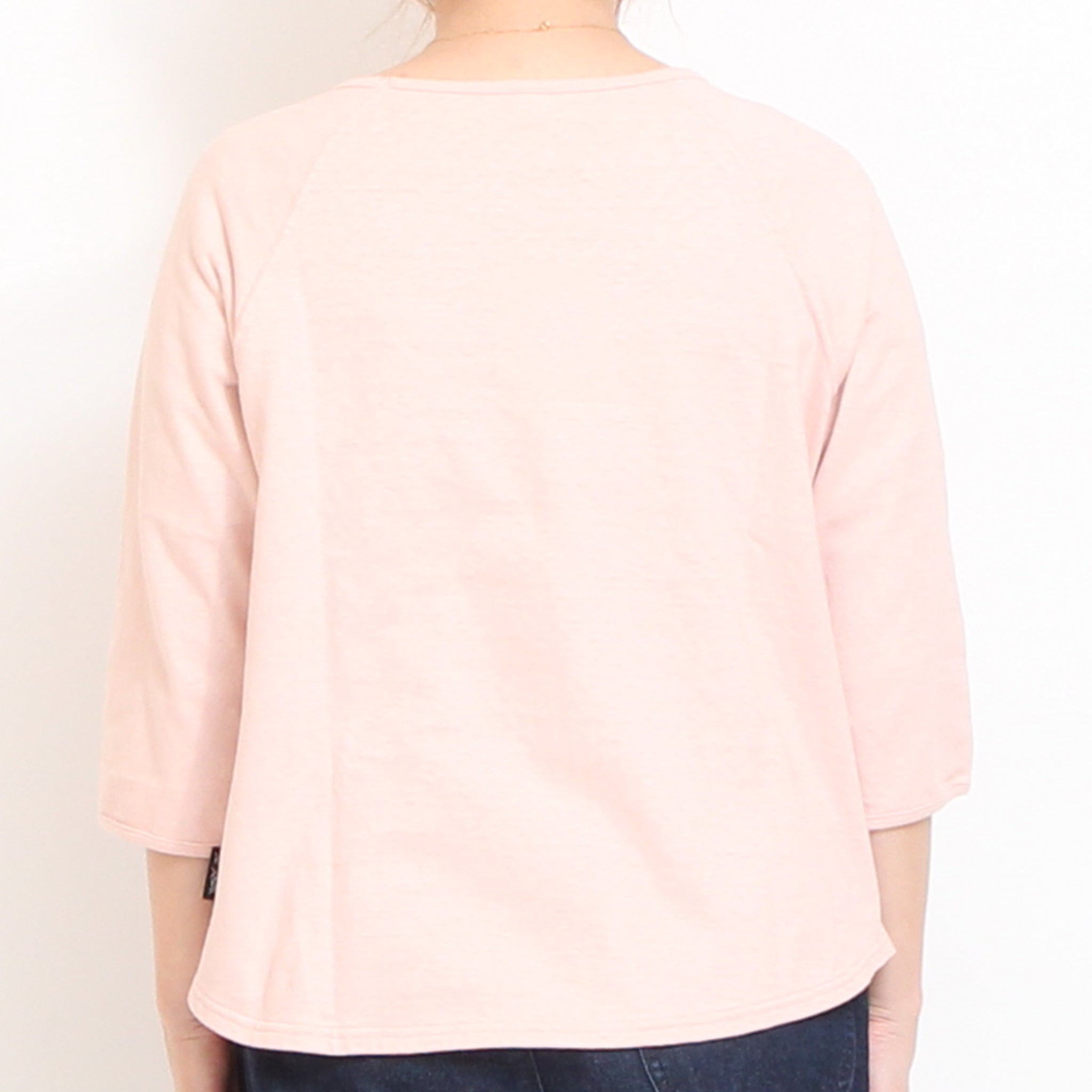 【NAVYラスト１点】to touch ラフィーコットン7分袖Tシャツ