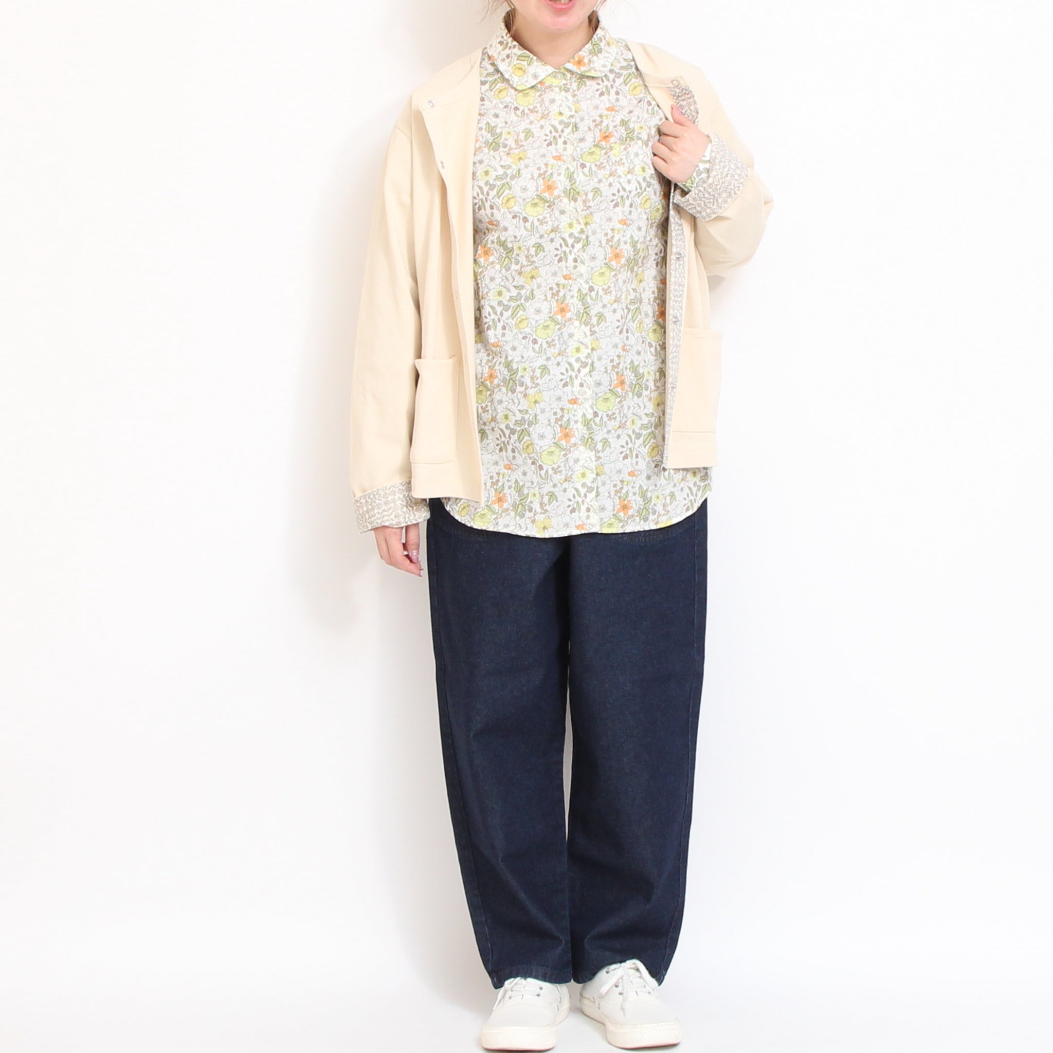 【20%OFF】【LIME・BLUEのみ残り僅か】リバティポイントラウンドカラーシャツ(2603)