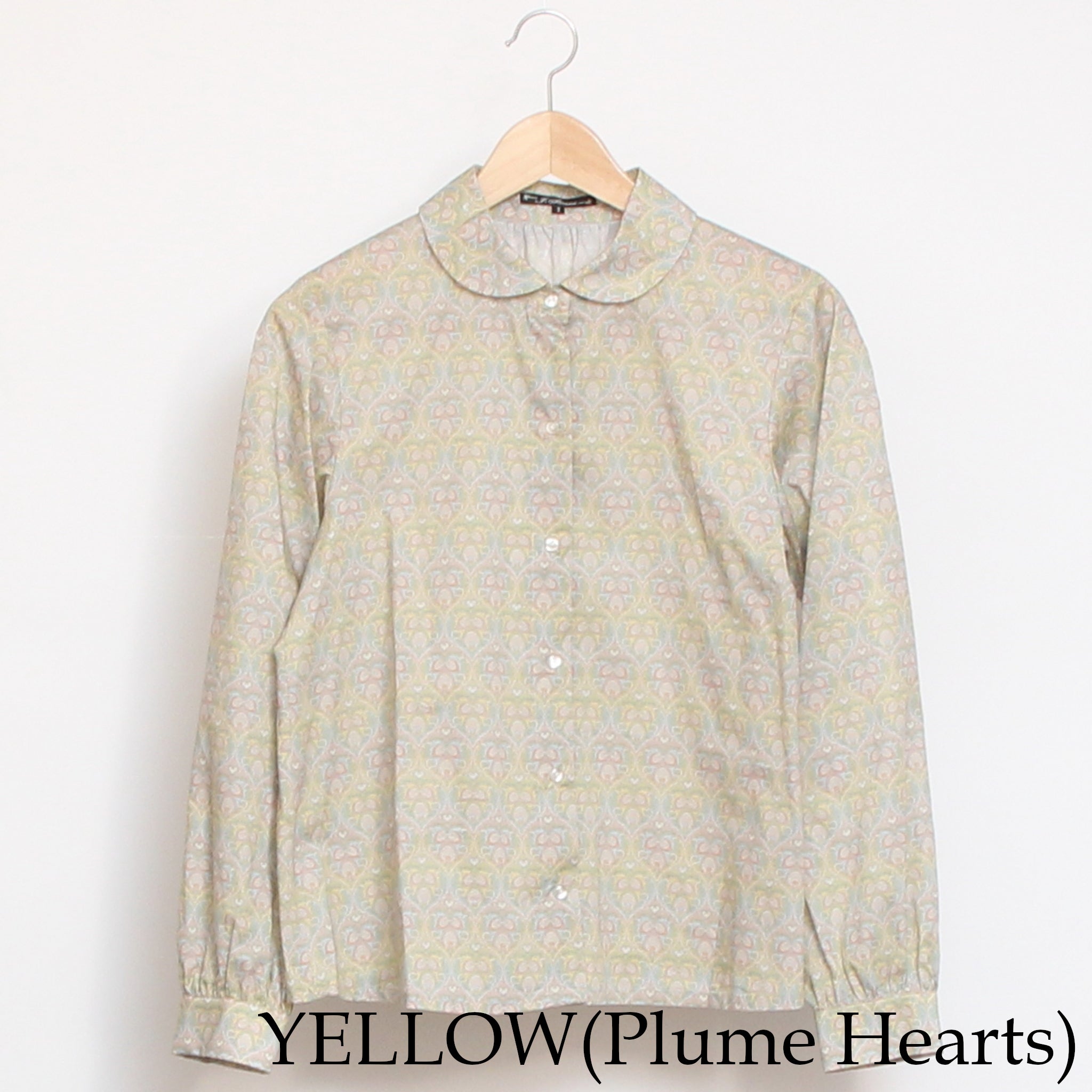 【YELLOWのみ ラスト1点】【本店限定商品】LIBERTYラウンドカラーショートシャツ