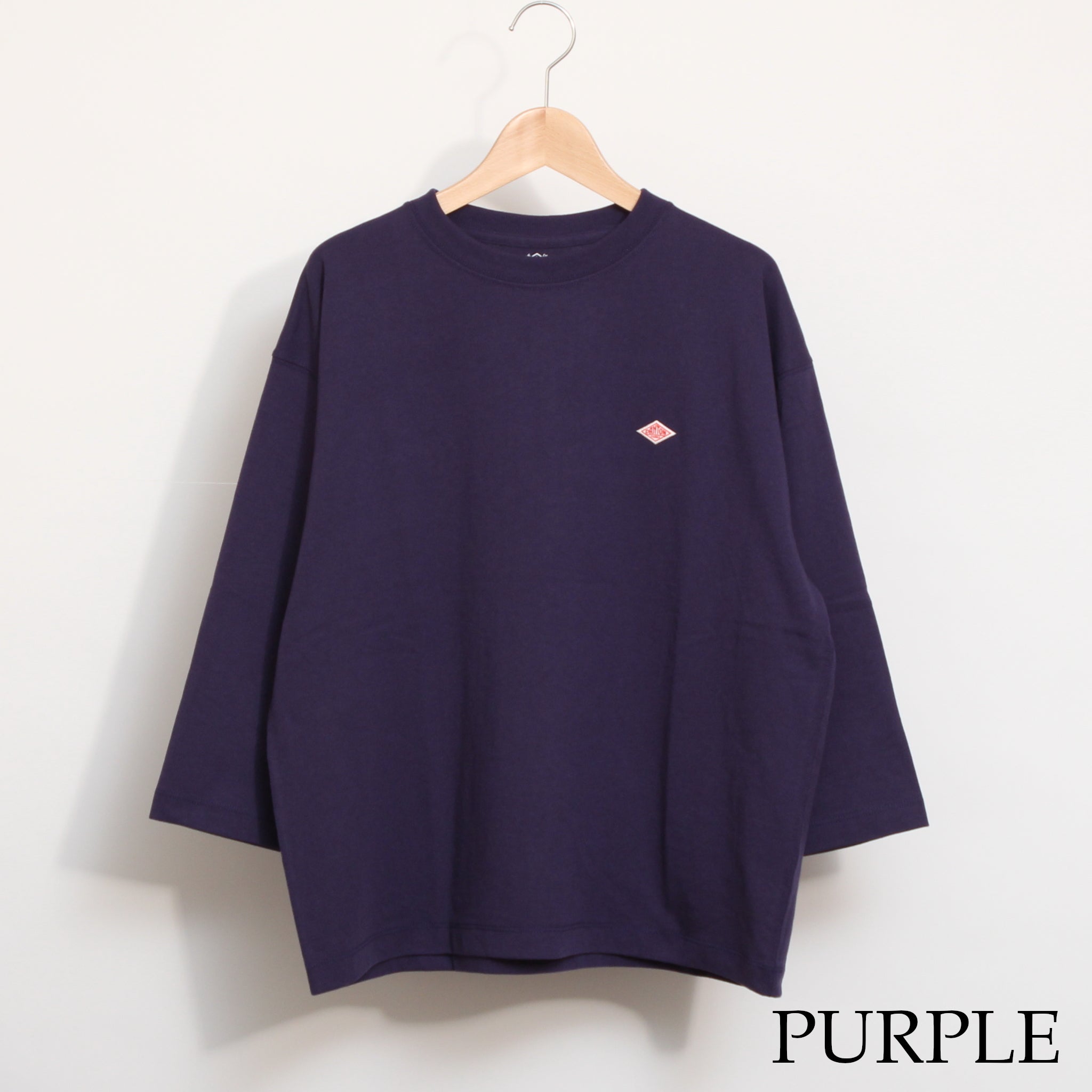 DANTONクルーネック7分袖Tシャツ26