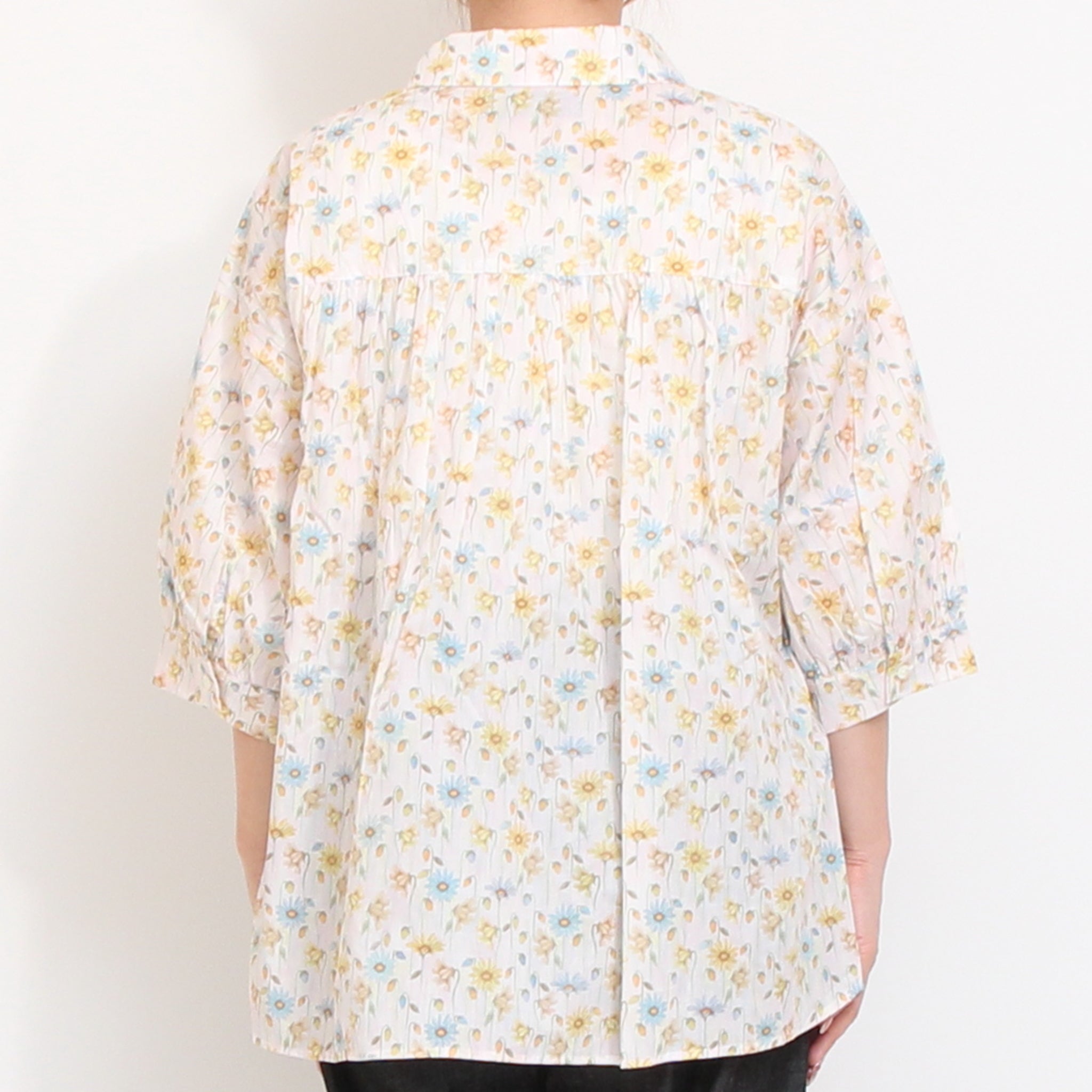 【20%OFF】【NAVY残り僅か】リバティ ウエストシャーリングシャツ(2605)