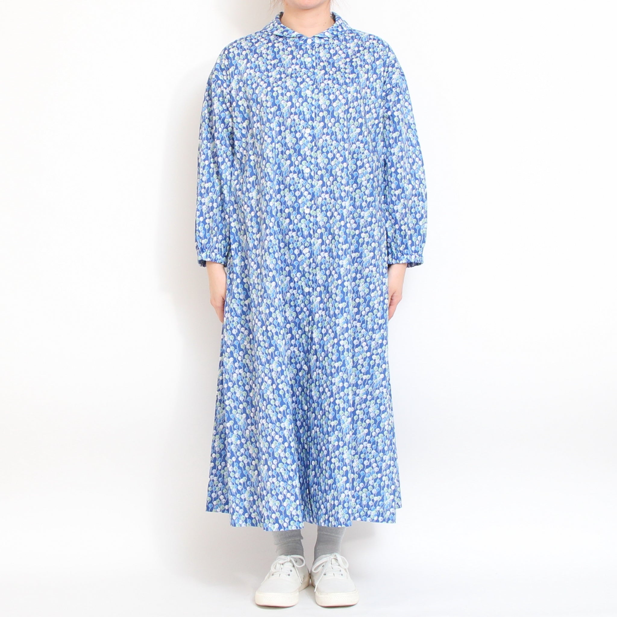 【20%OFF】【KHAKIラスト１点】リバティセーラーカラーフレアワンピース2603
