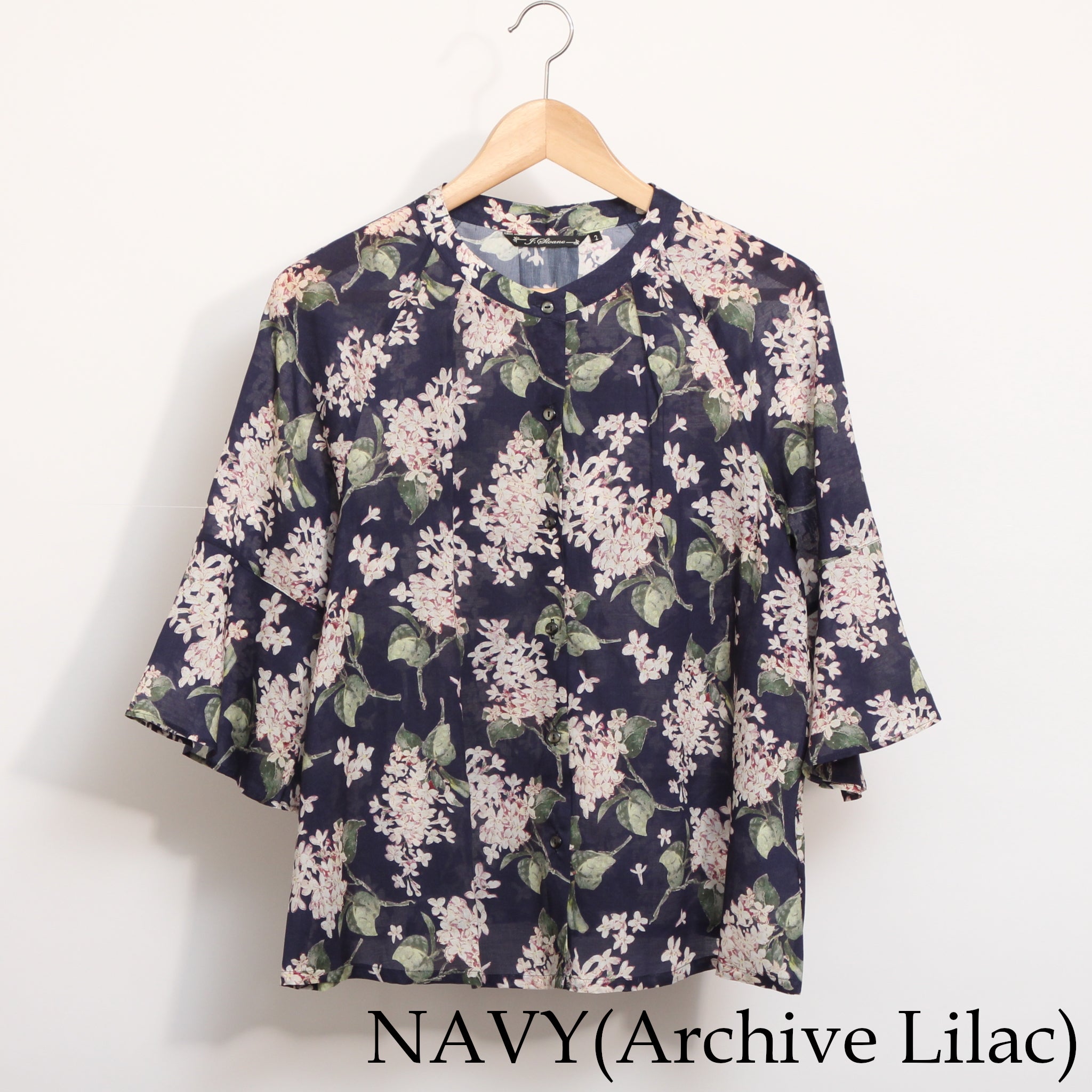 【取り扱い店舗限定商品】 シルフローンLIBERTY5分袖ラグランシャツ