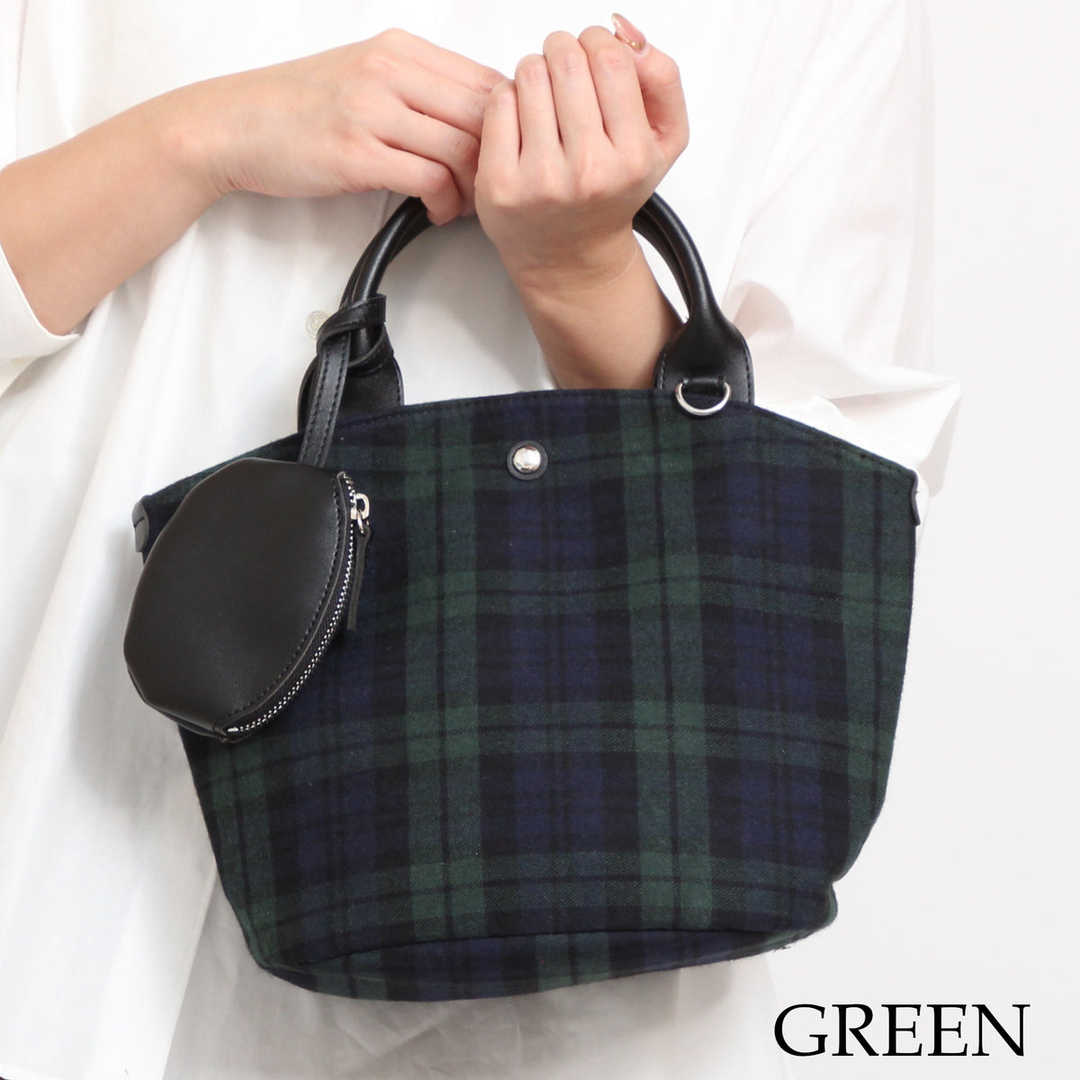 Cachelie CHECKトートバッグ