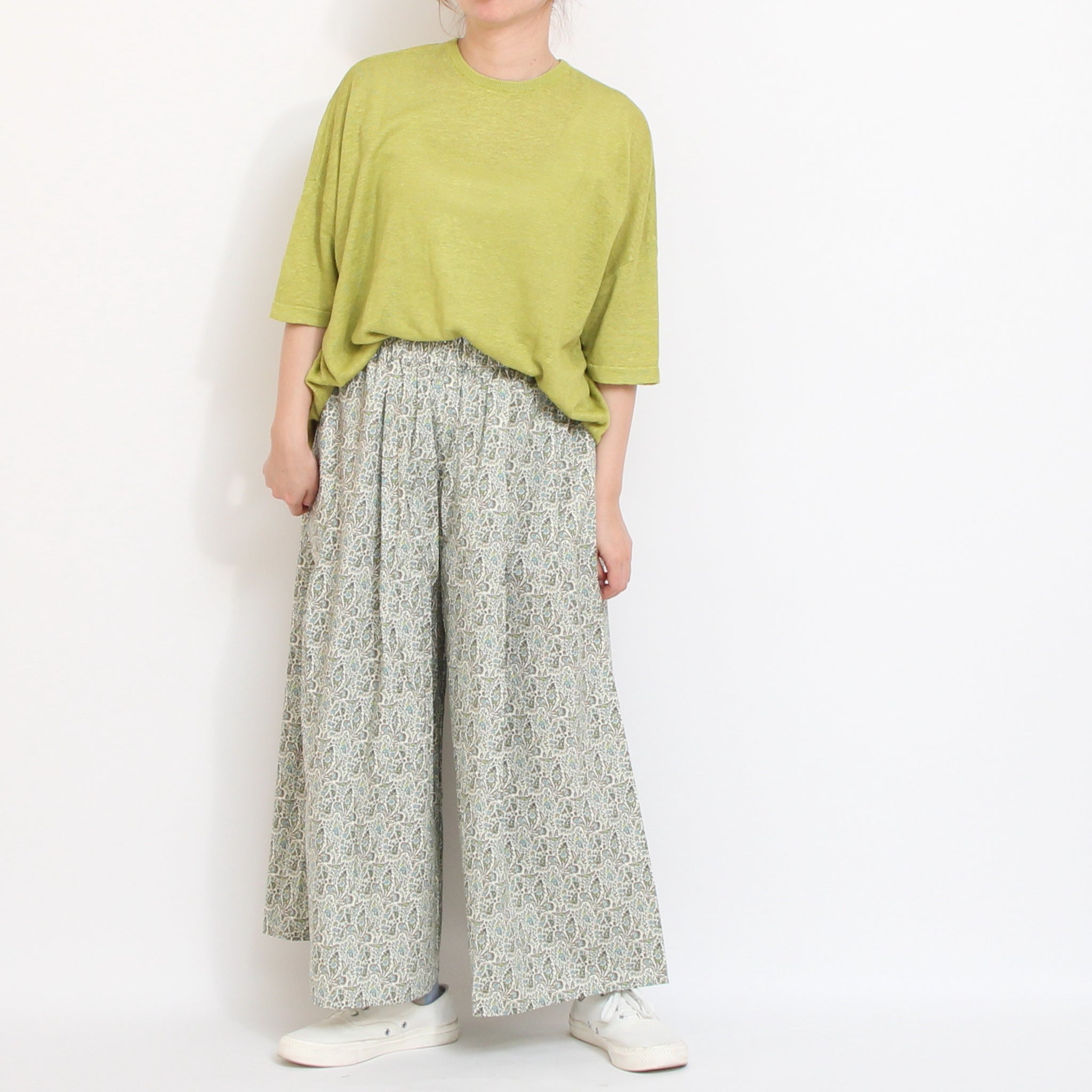 【期間限定15％OFF】【NAVYのみラスト1点・本店限定商品】 リバティスカート風パンツ(2604)