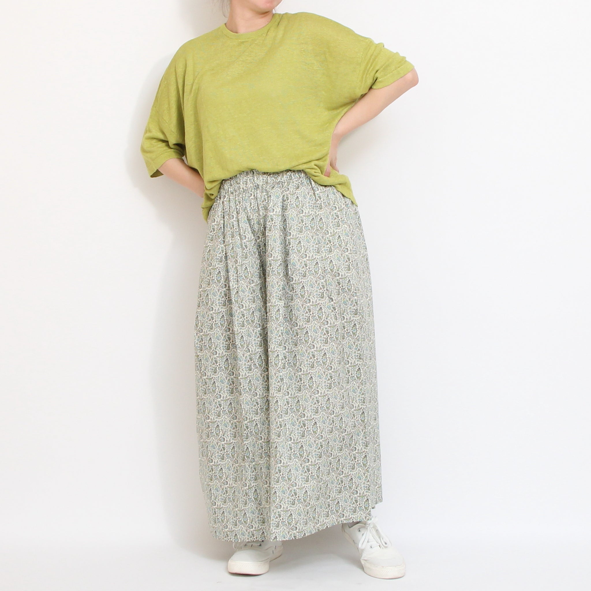 【期間限定15％OFF】【NAVYのみラスト1点・本店限定商品】 リバティスカート風パンツ(2604)